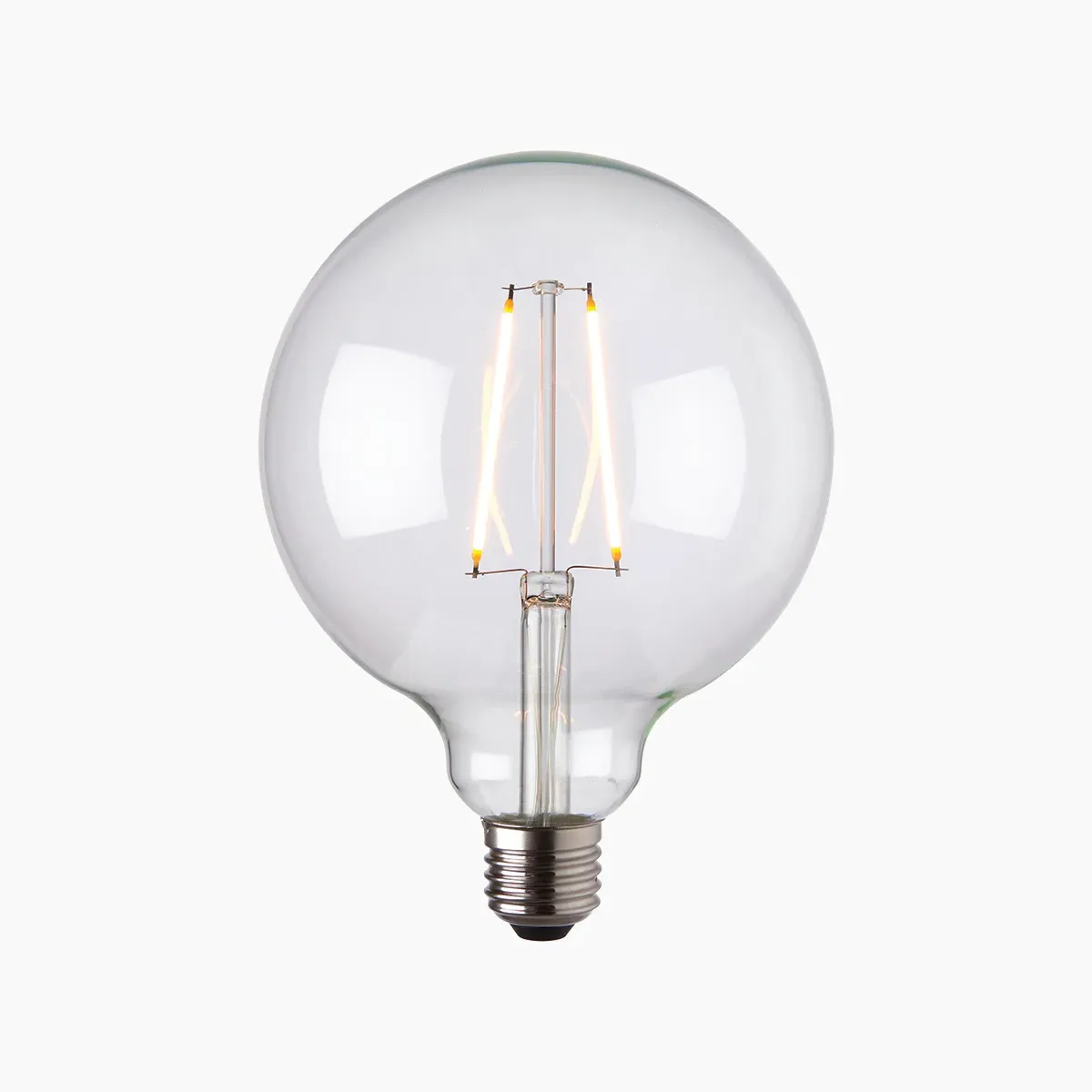 Globe LED Light Bulb - Clear Glass