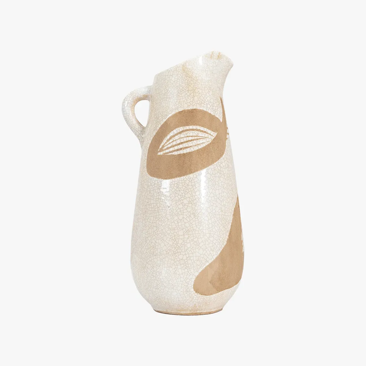 Henri Jug - White & Brown, Ceramic image