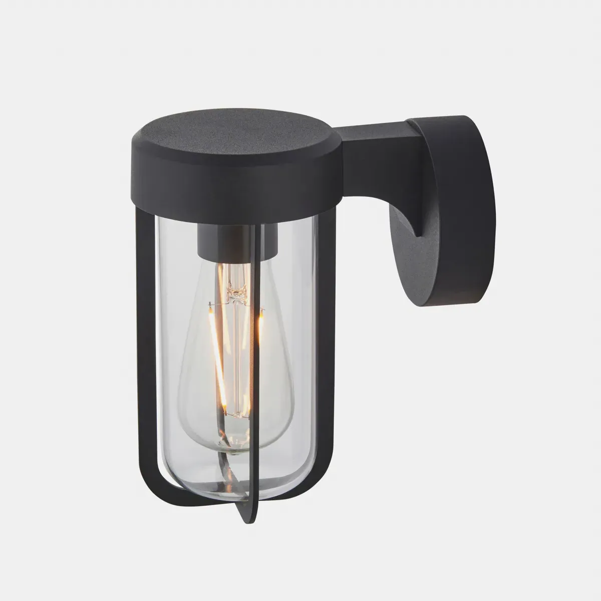Industrial Wall Lamp - Black, Metal image