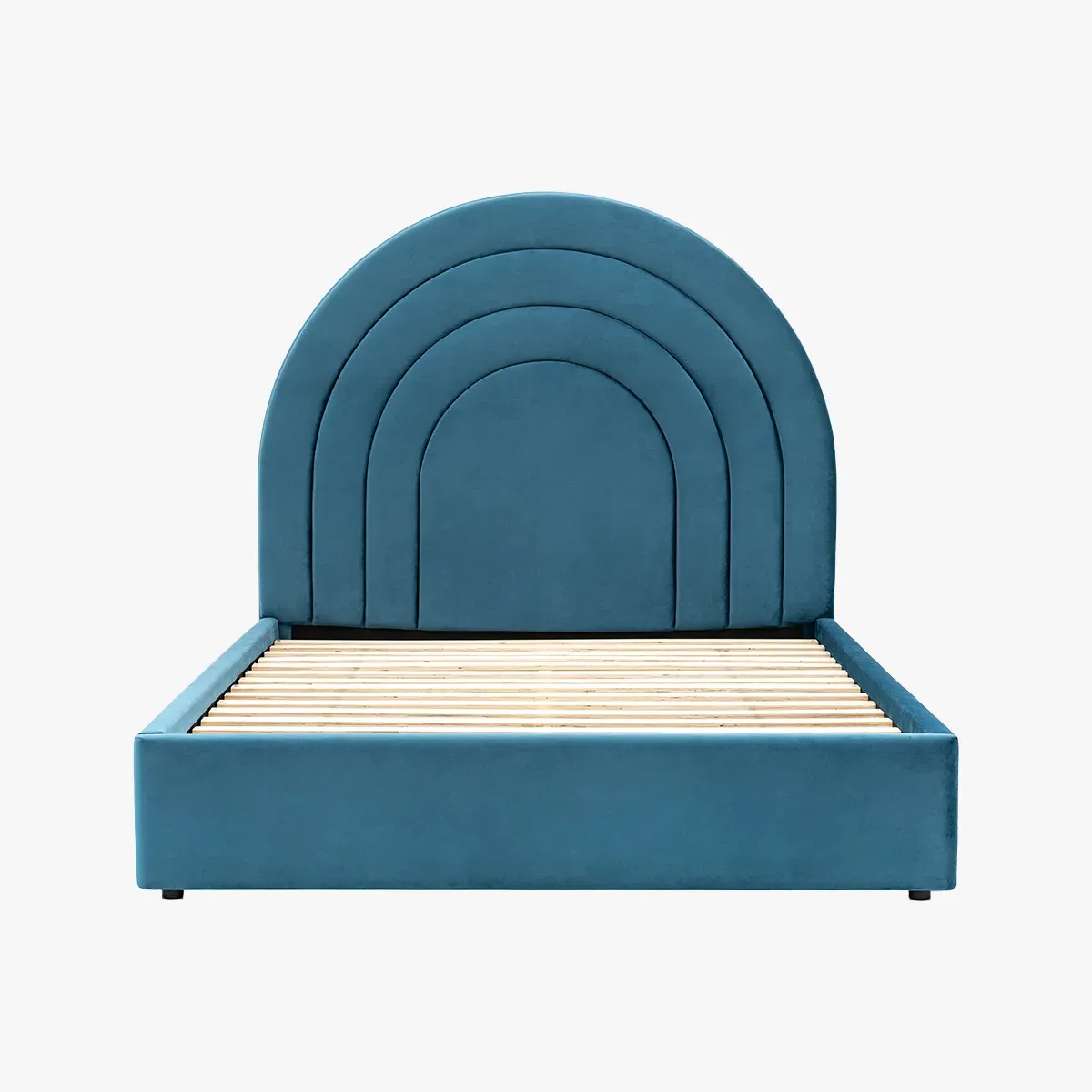 King Size Bedstead with Curved Headboard - Indigo image
