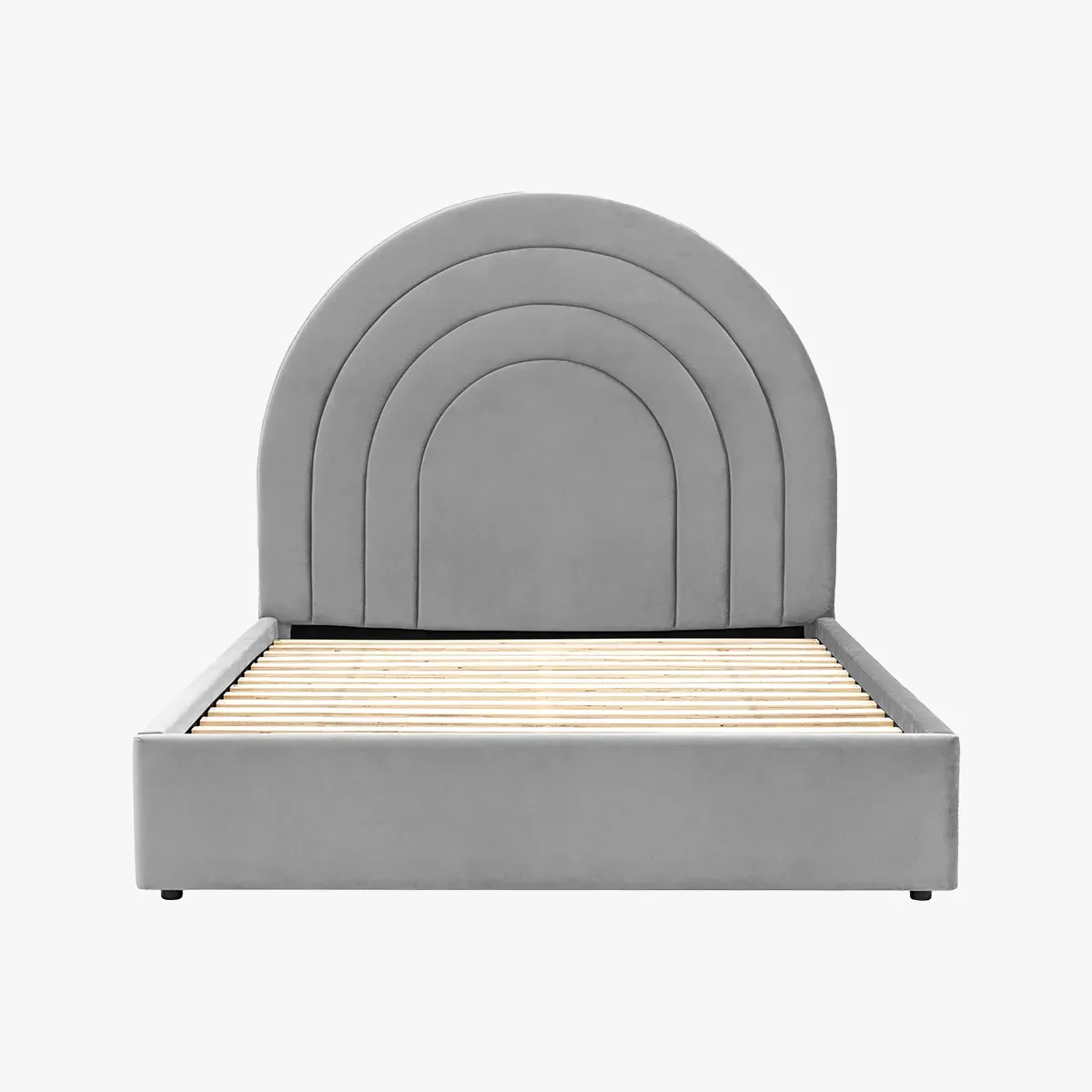 King Size Bedstead with Curved Headboard - Slate