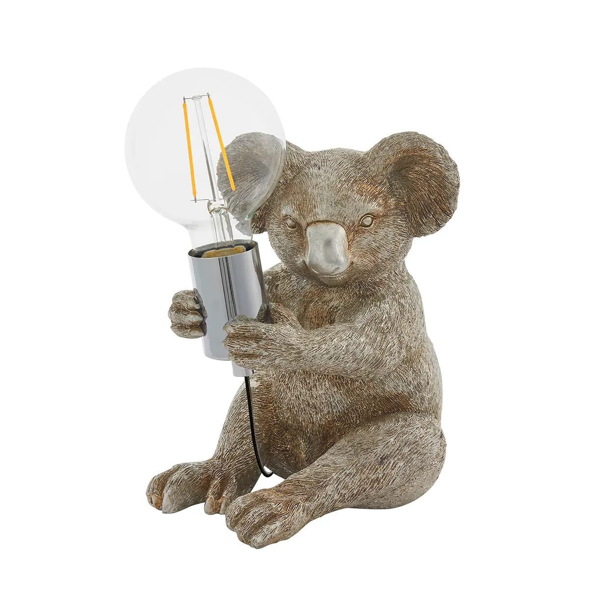 Koala Table Lamp - Silver, Metal