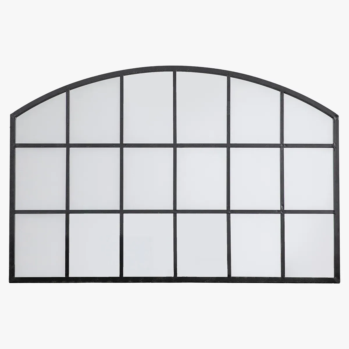 Large Arch Mirror - Black Frame image