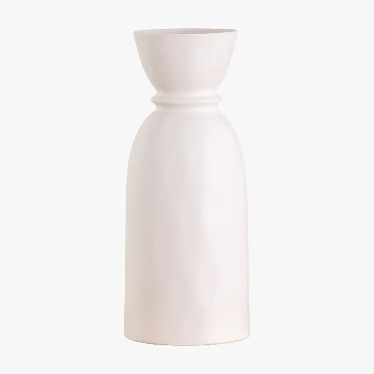 Large Bottle Vase - White