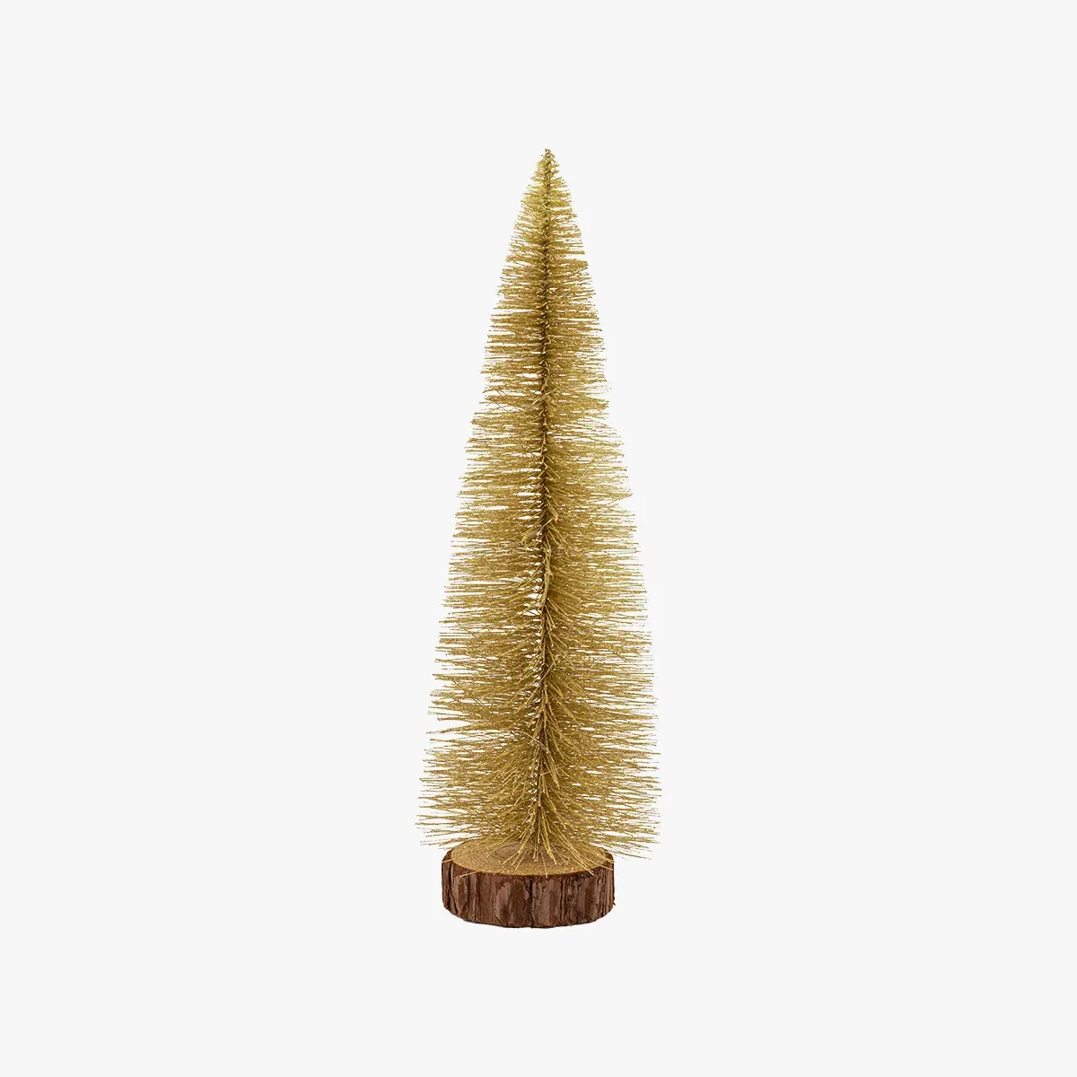 Large Brush Tree with LED Lights - Gold