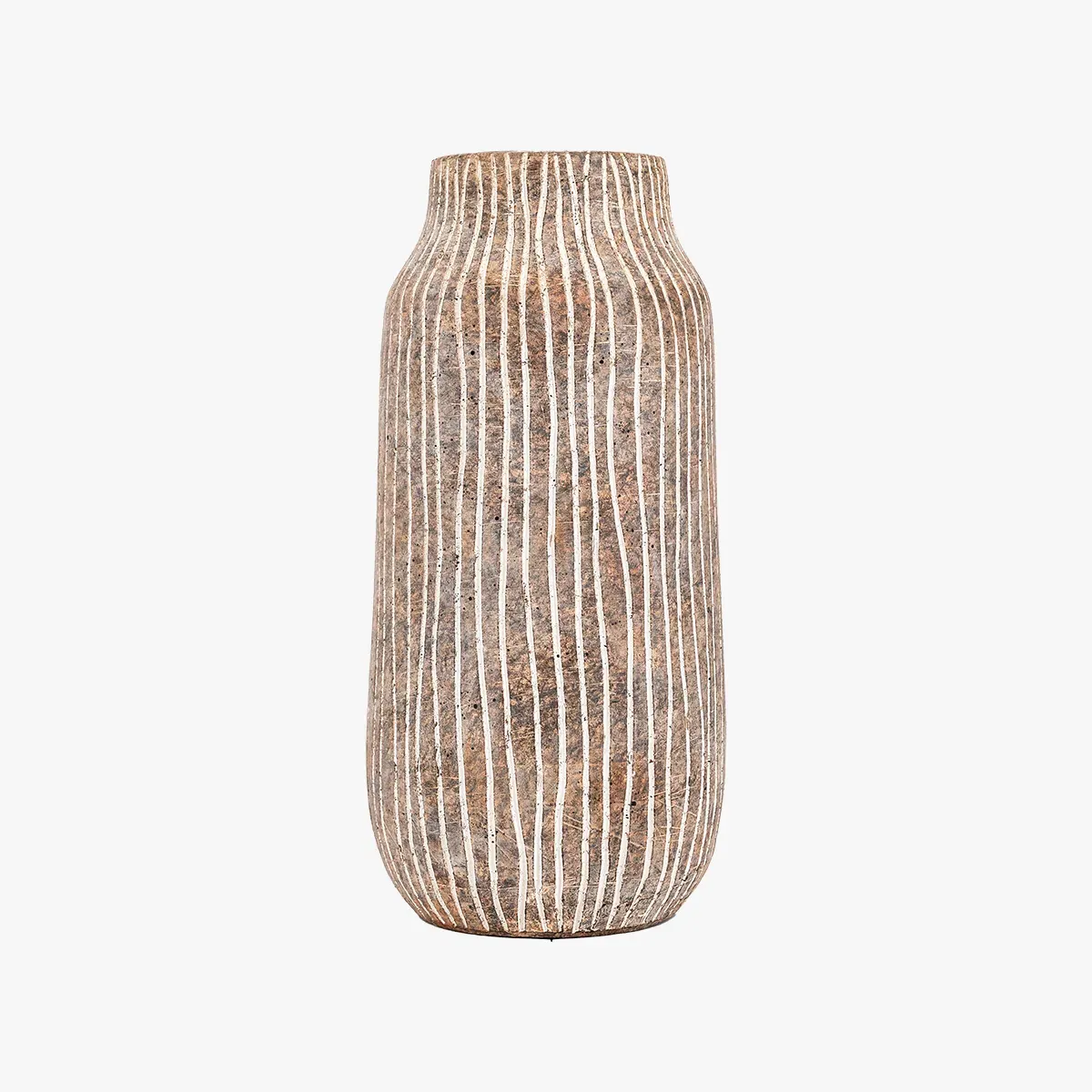 Large Cedar Vase - White, Earthenware