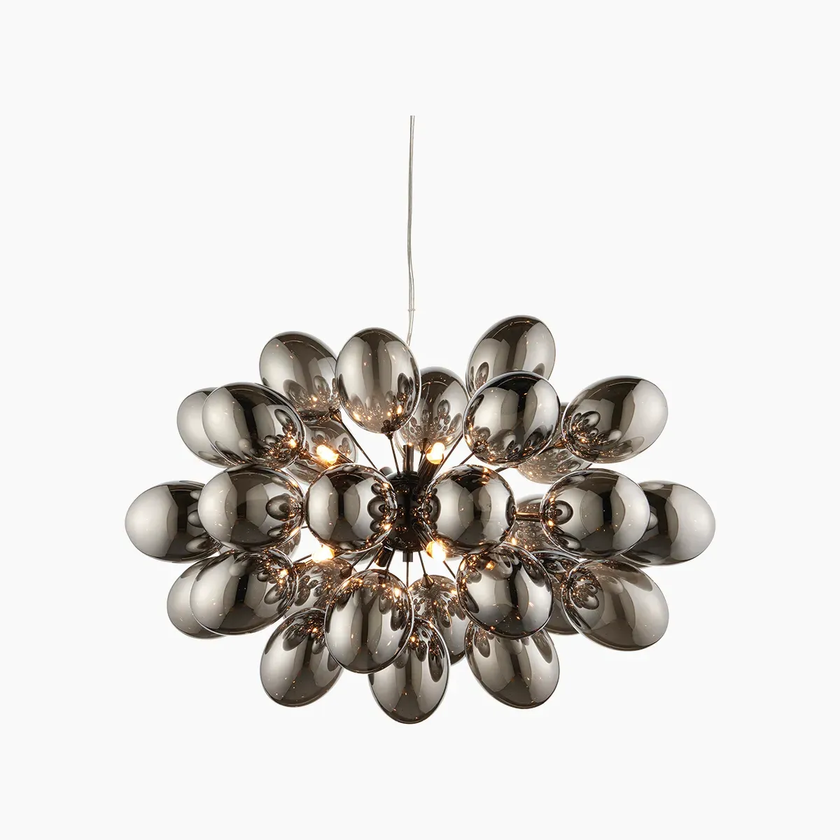 Large Ceiling Pendant Light - Black, Glass