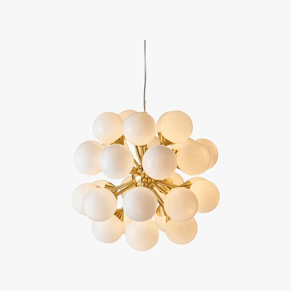 Large Ceiling Pendant Light - Gold, Glass