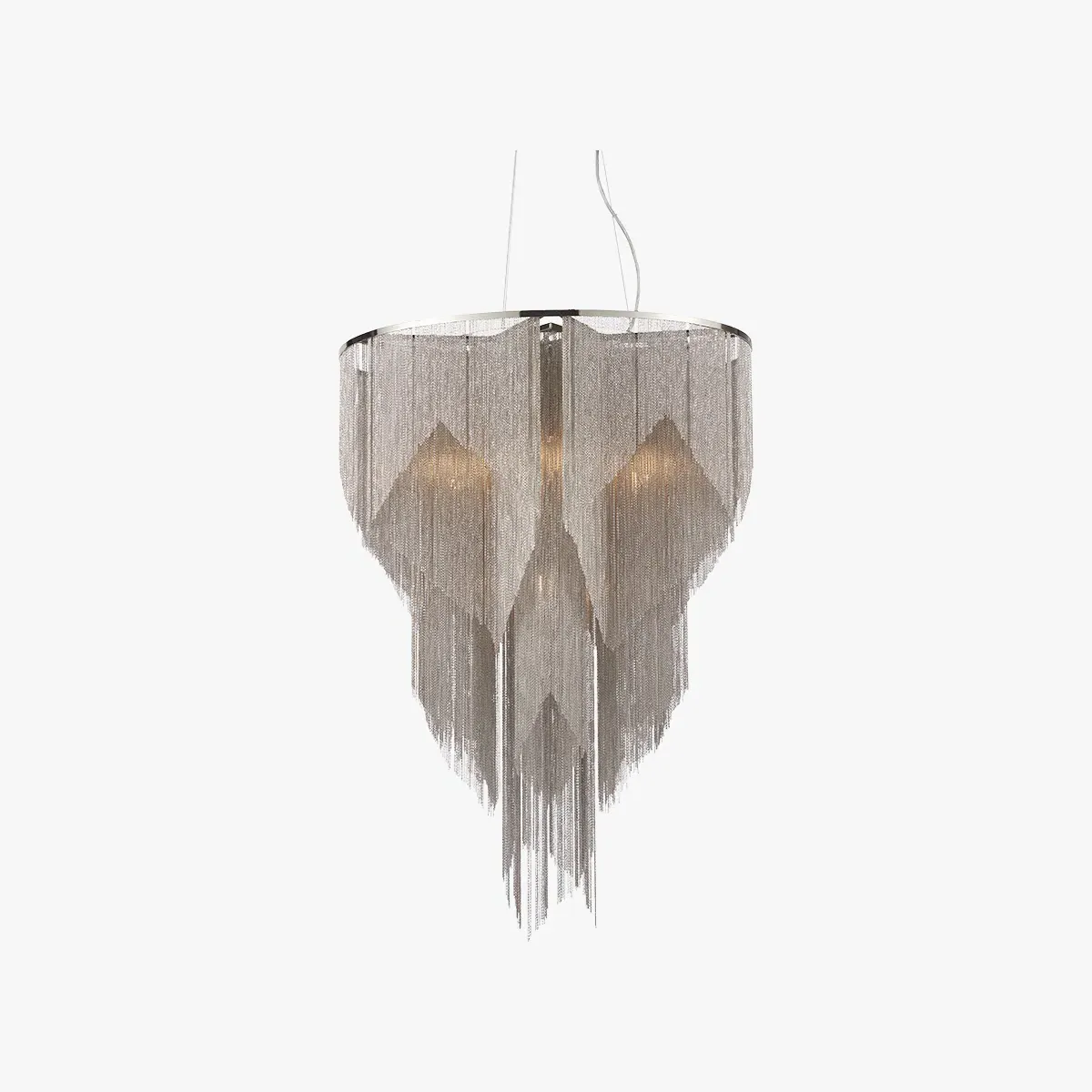 Large Ceiling Pendant Light - Silver image