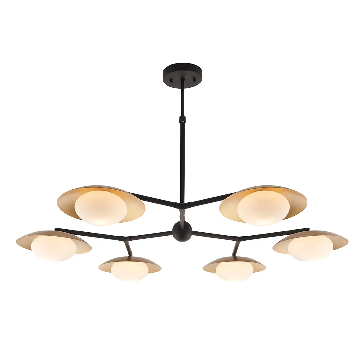 Large Ceiling Pendant - Metallic, Glass