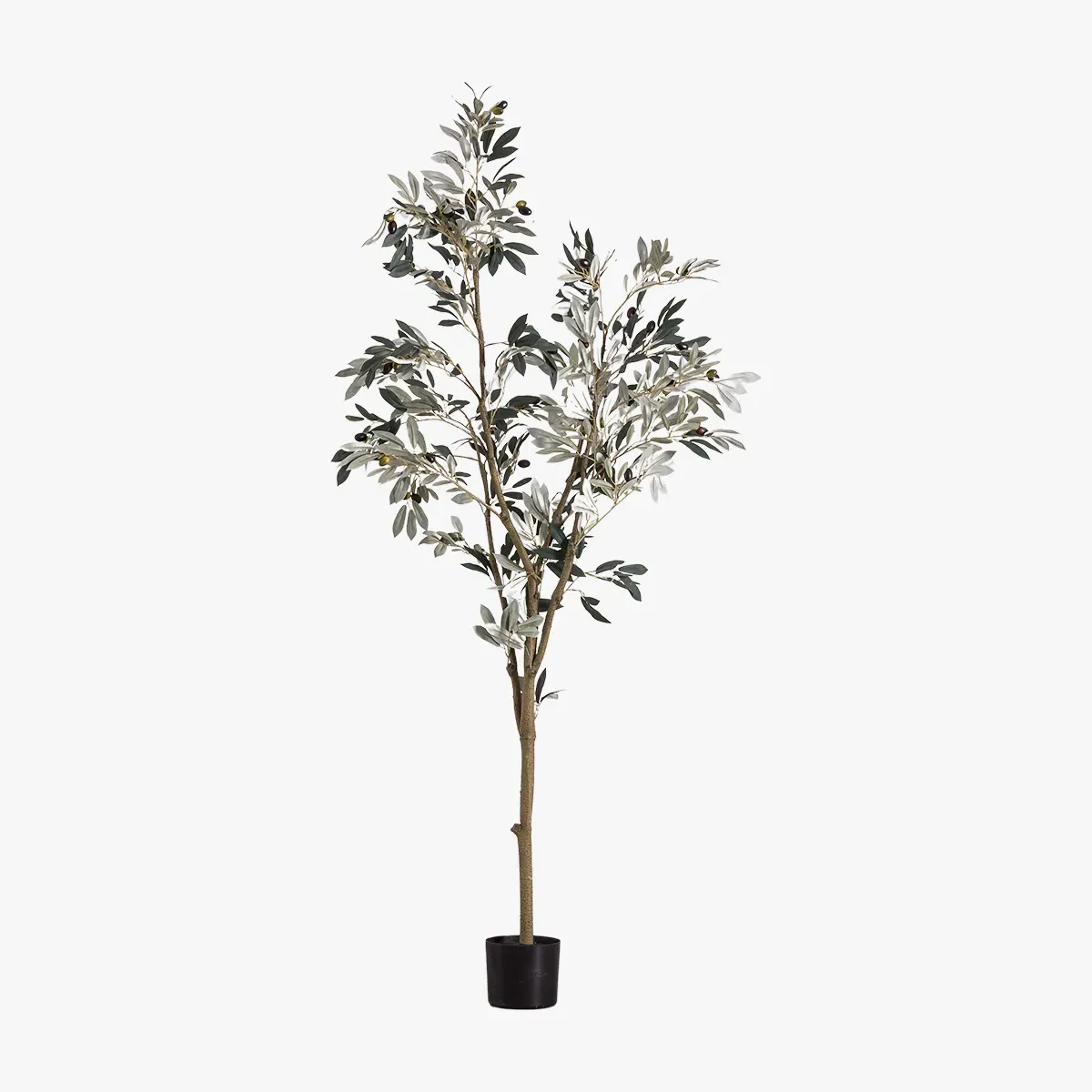 Large Faux Olive Tree - Green, Artificial image