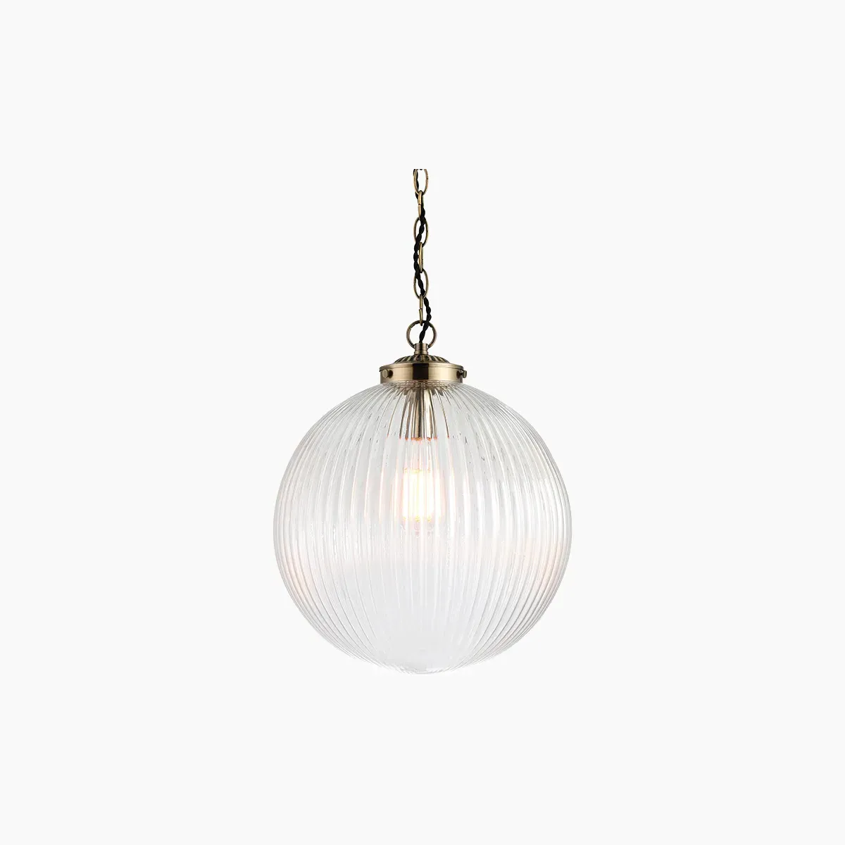 Large Pendant Light - Gold, Glass image