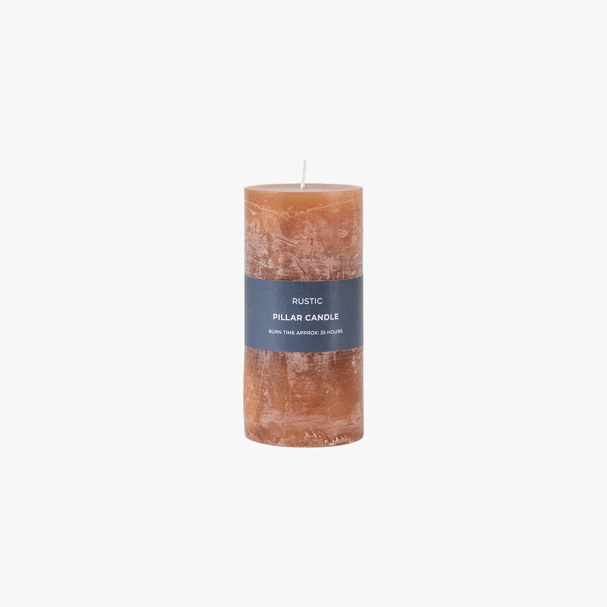 Large Pillar Candles Pack of 2 - Amber