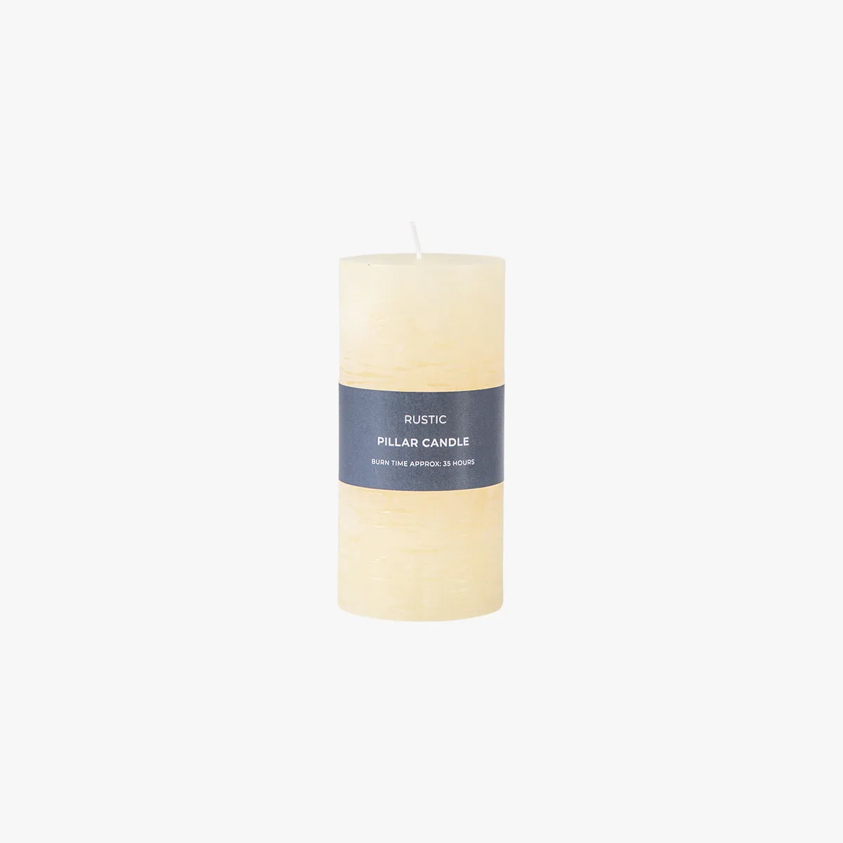 Large Pillar Candles Pack of 2 - Ivory