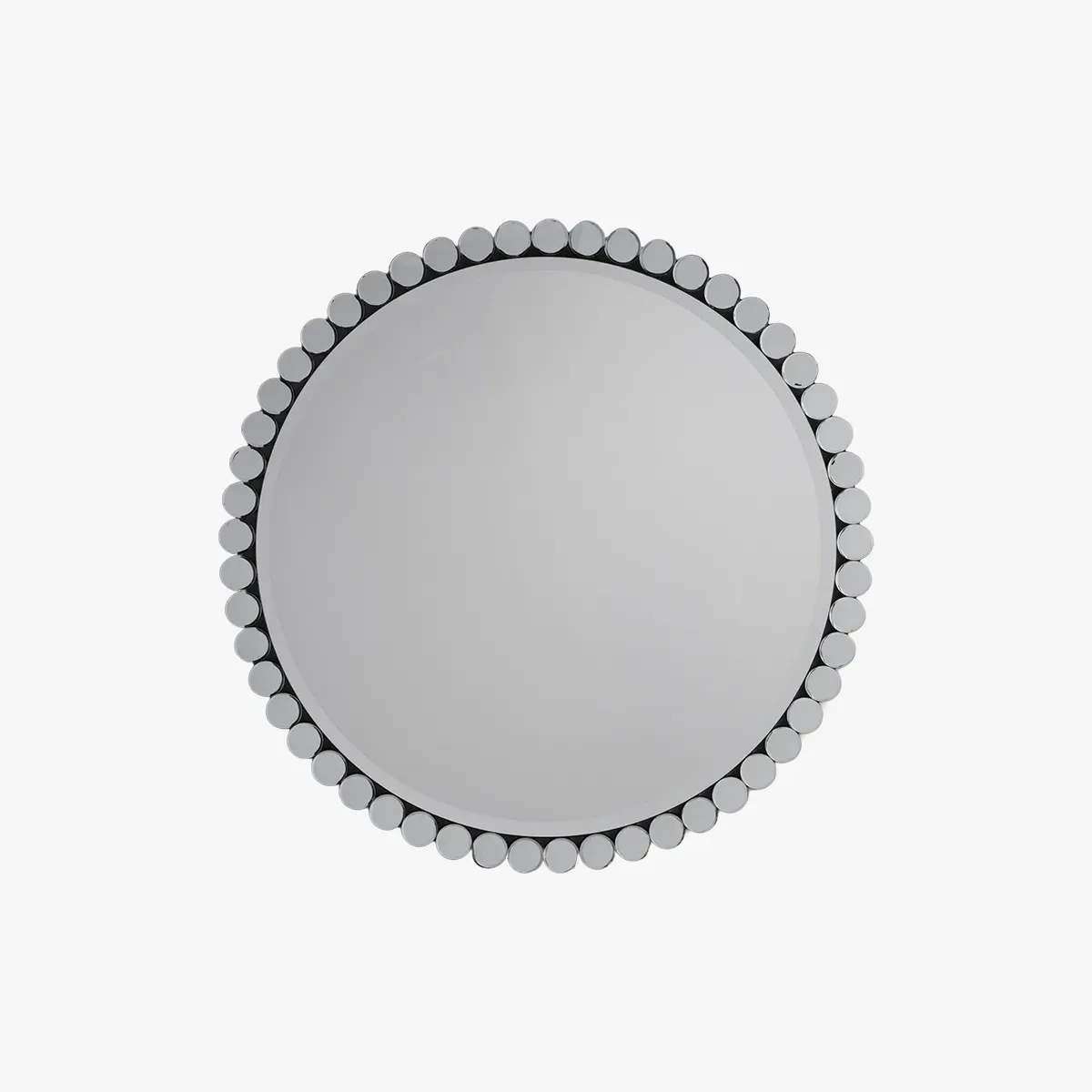 Large Round Wall Mirror - Silver image