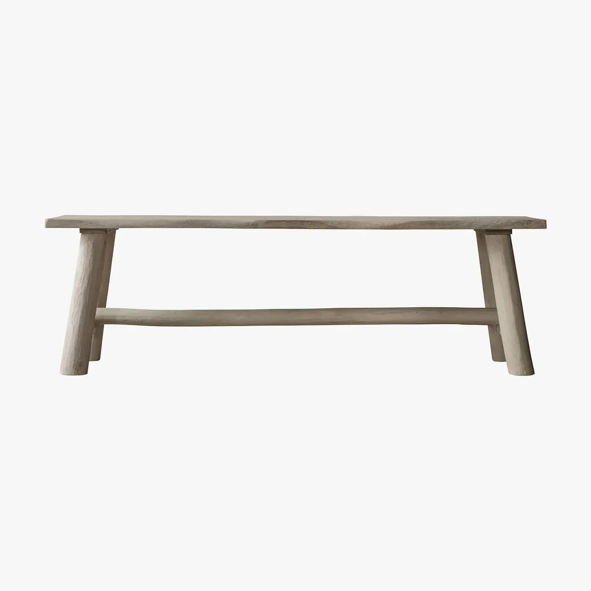 Large Rustic Bench - Natural, Wood