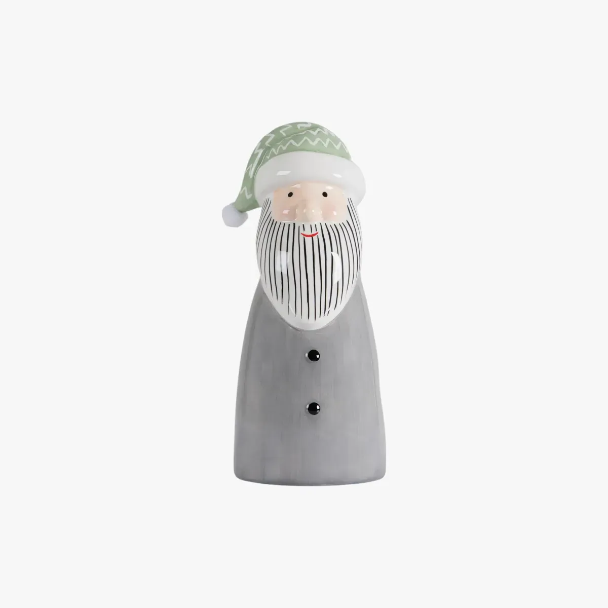 Large Santa Decoration - Grey