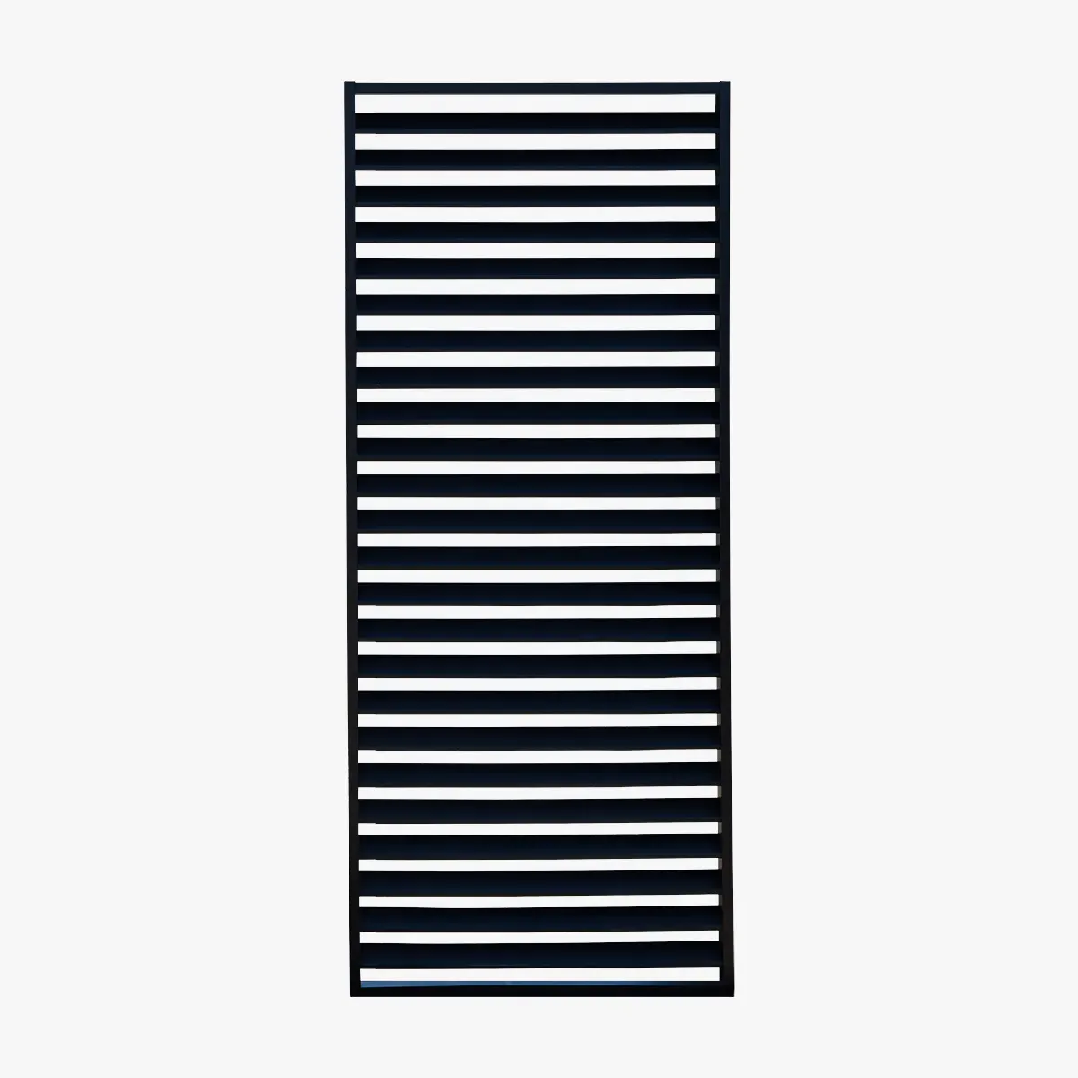 Large Slatted Screen Panel - Black image