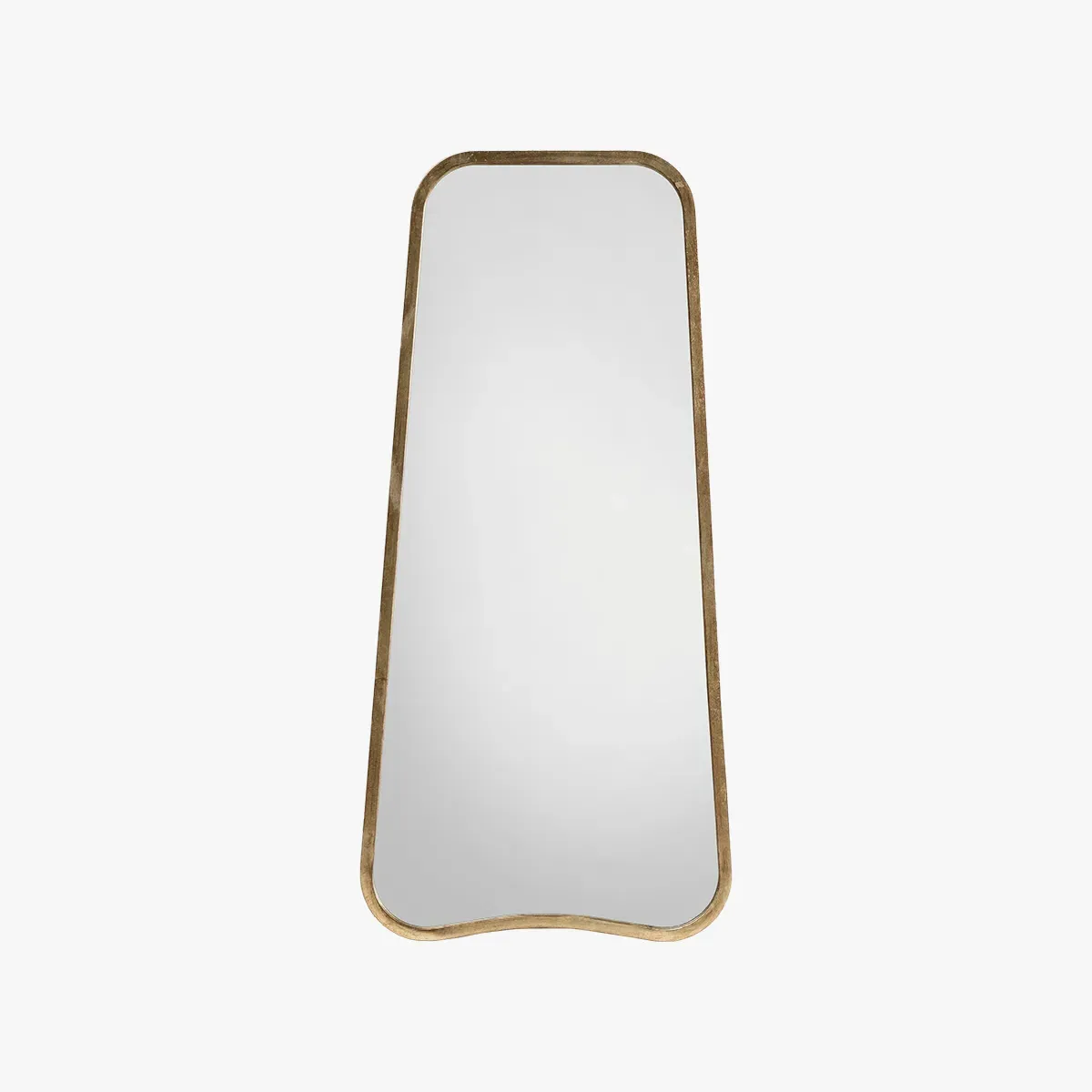 Large Standing Mirror - Gold, Metal