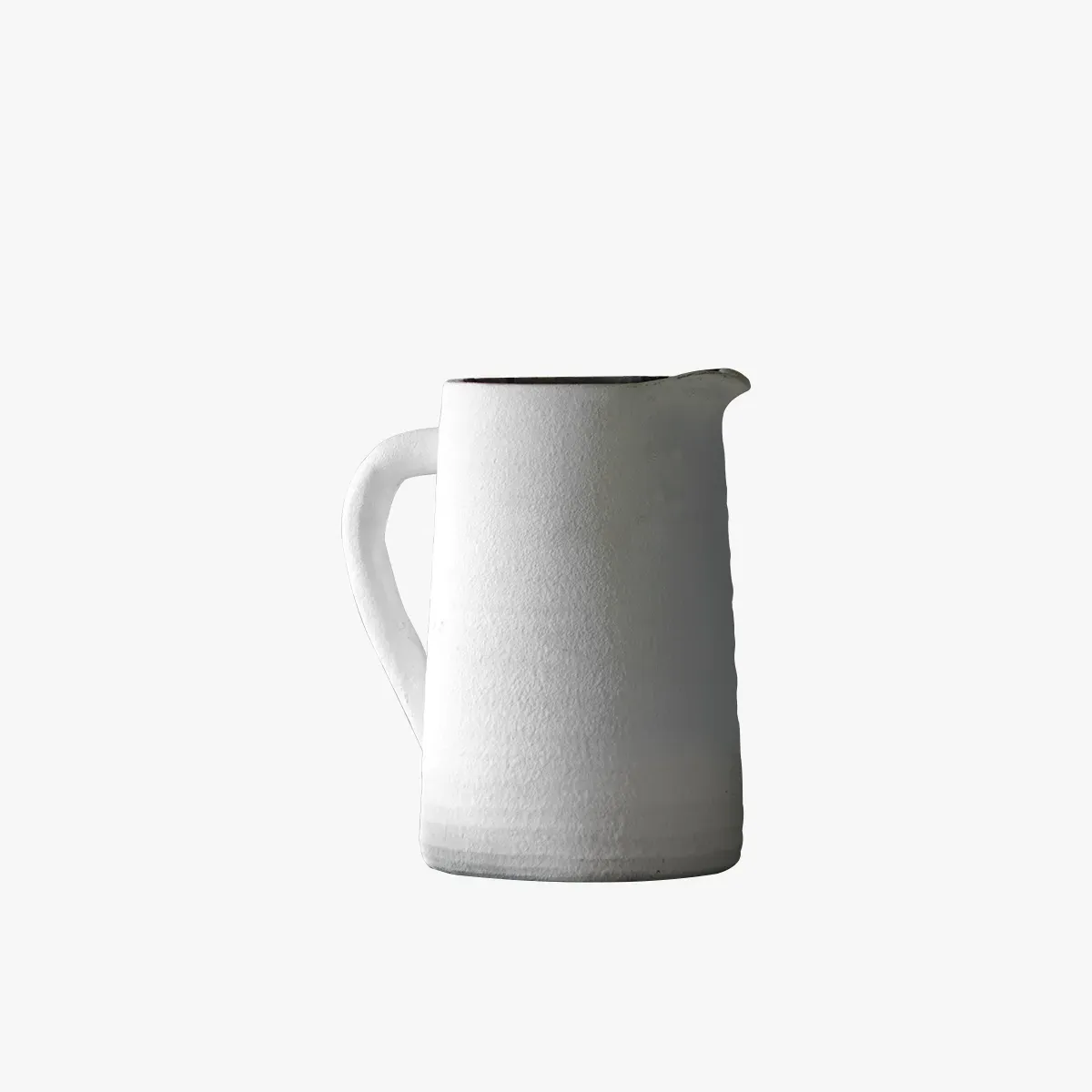 Large Vase with Texture - White