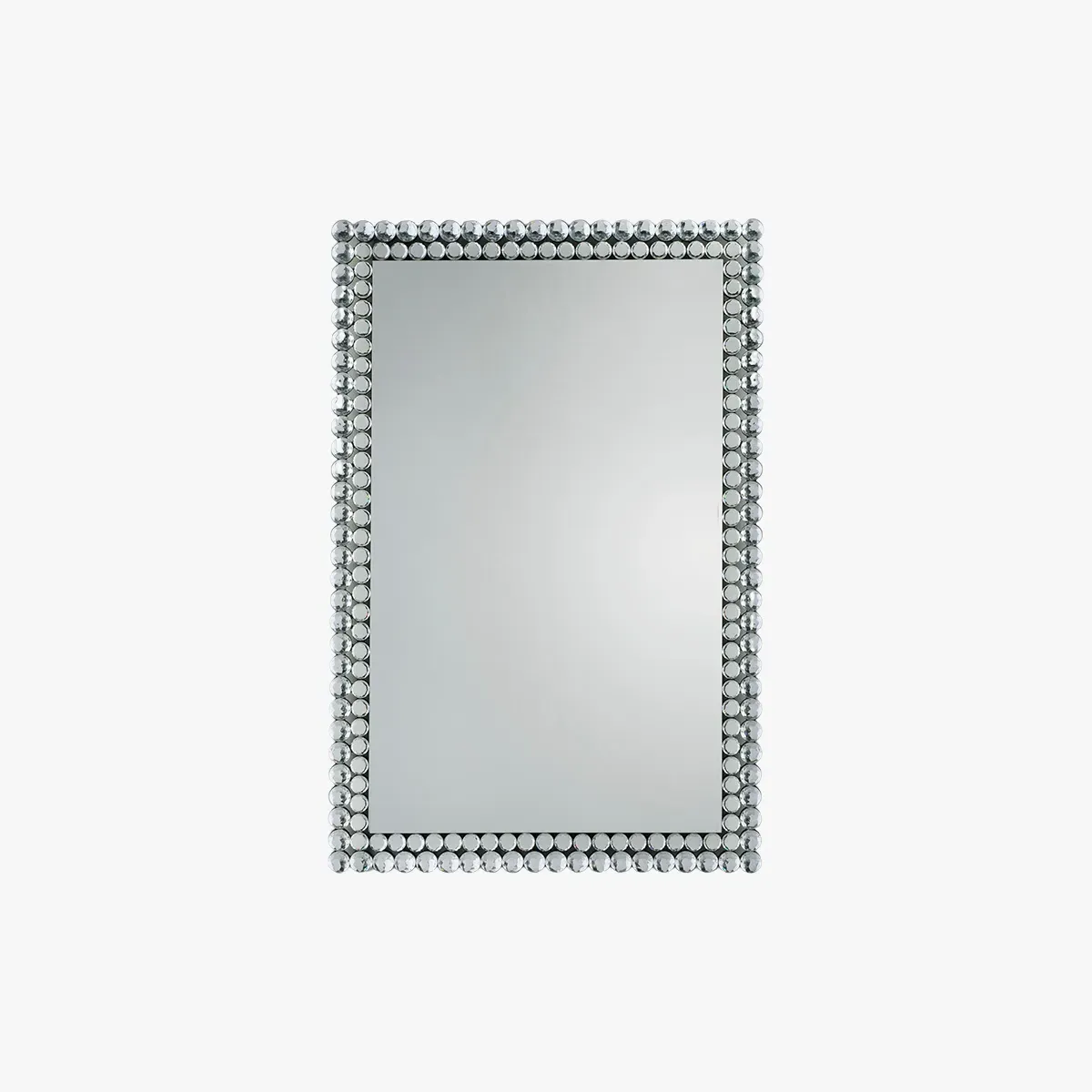 Large Wall Mirror with Bevelled Frame - Silver image