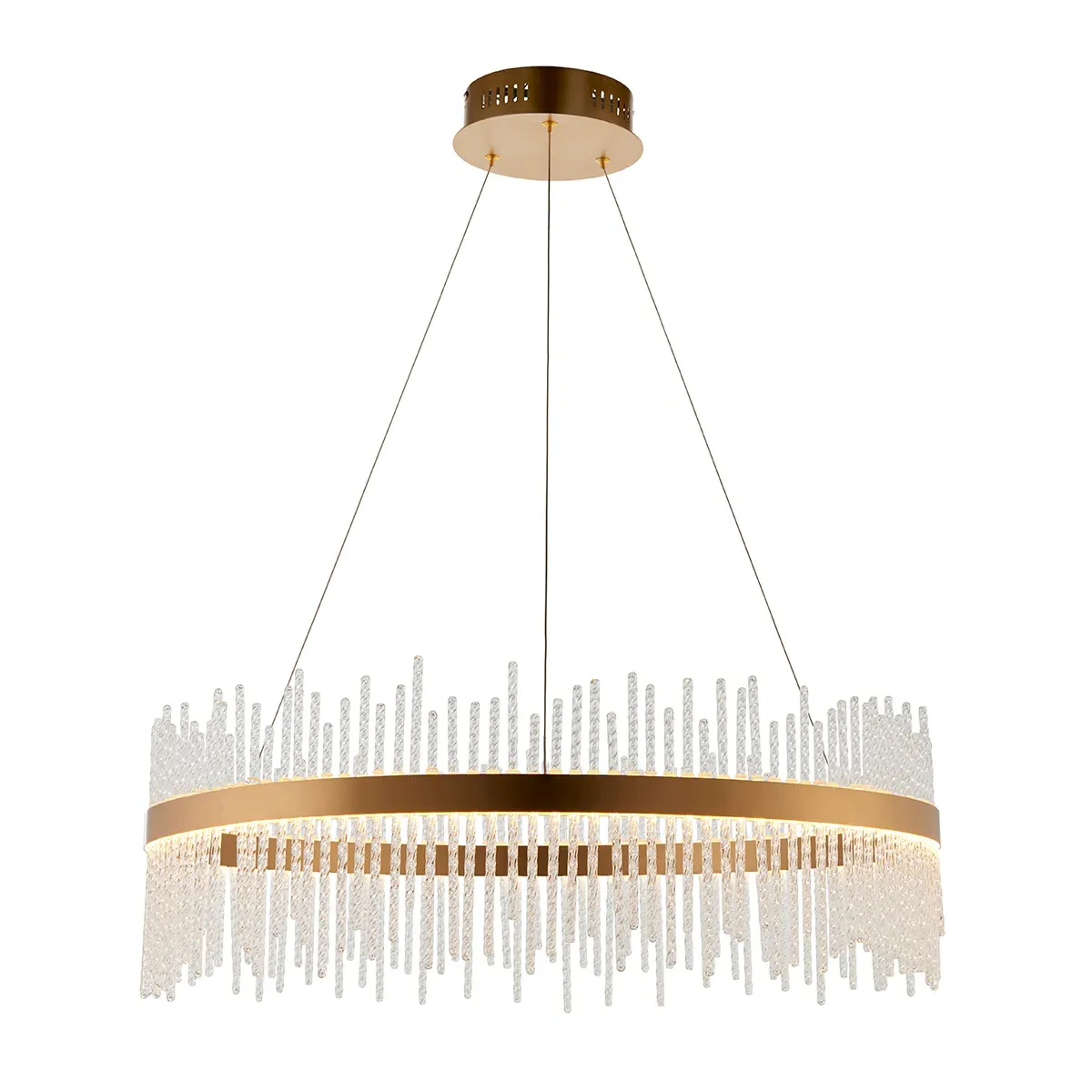 LED Halo Pendant Light - Gold, Metal