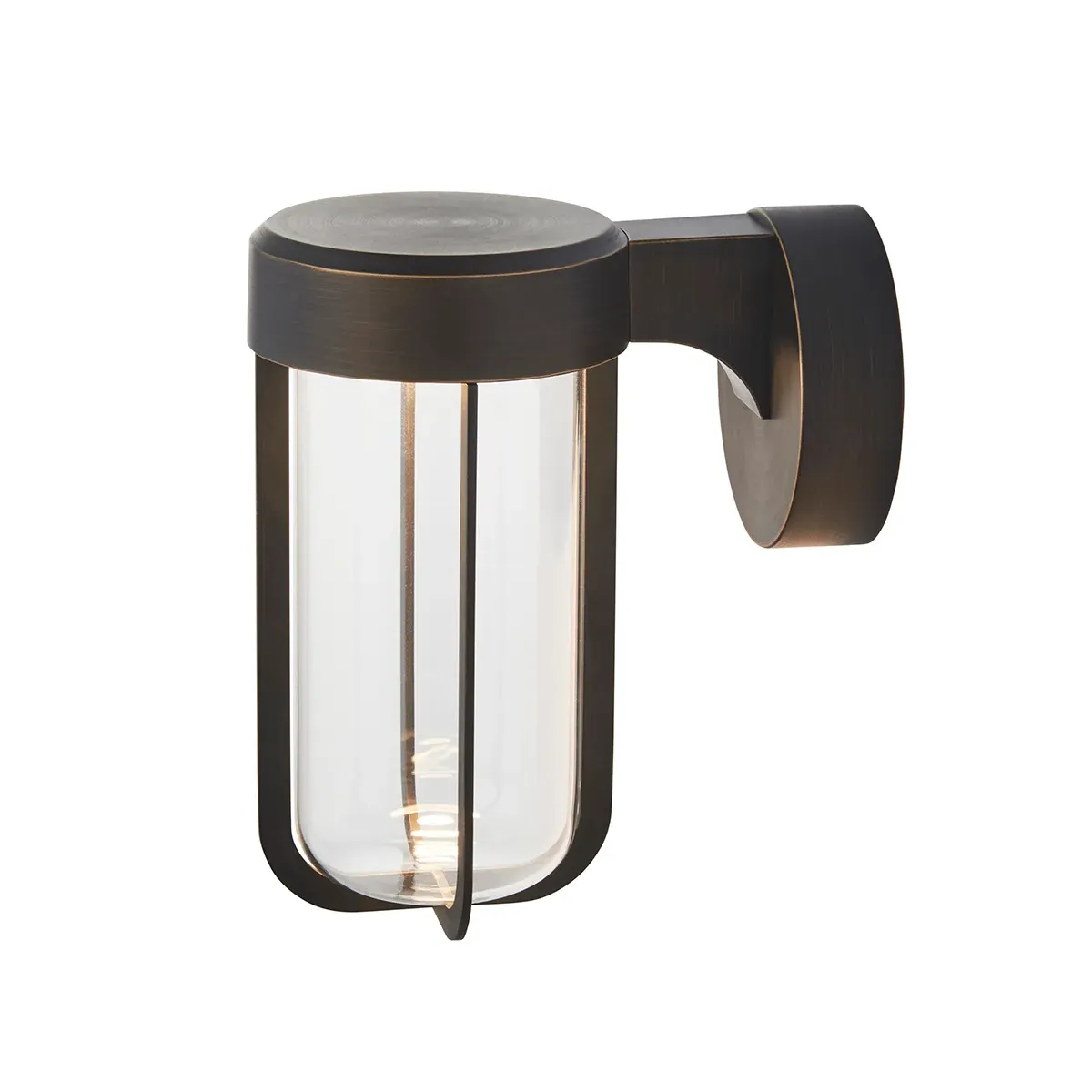 LED Industrial Wall Lamp - Bronze, Metal