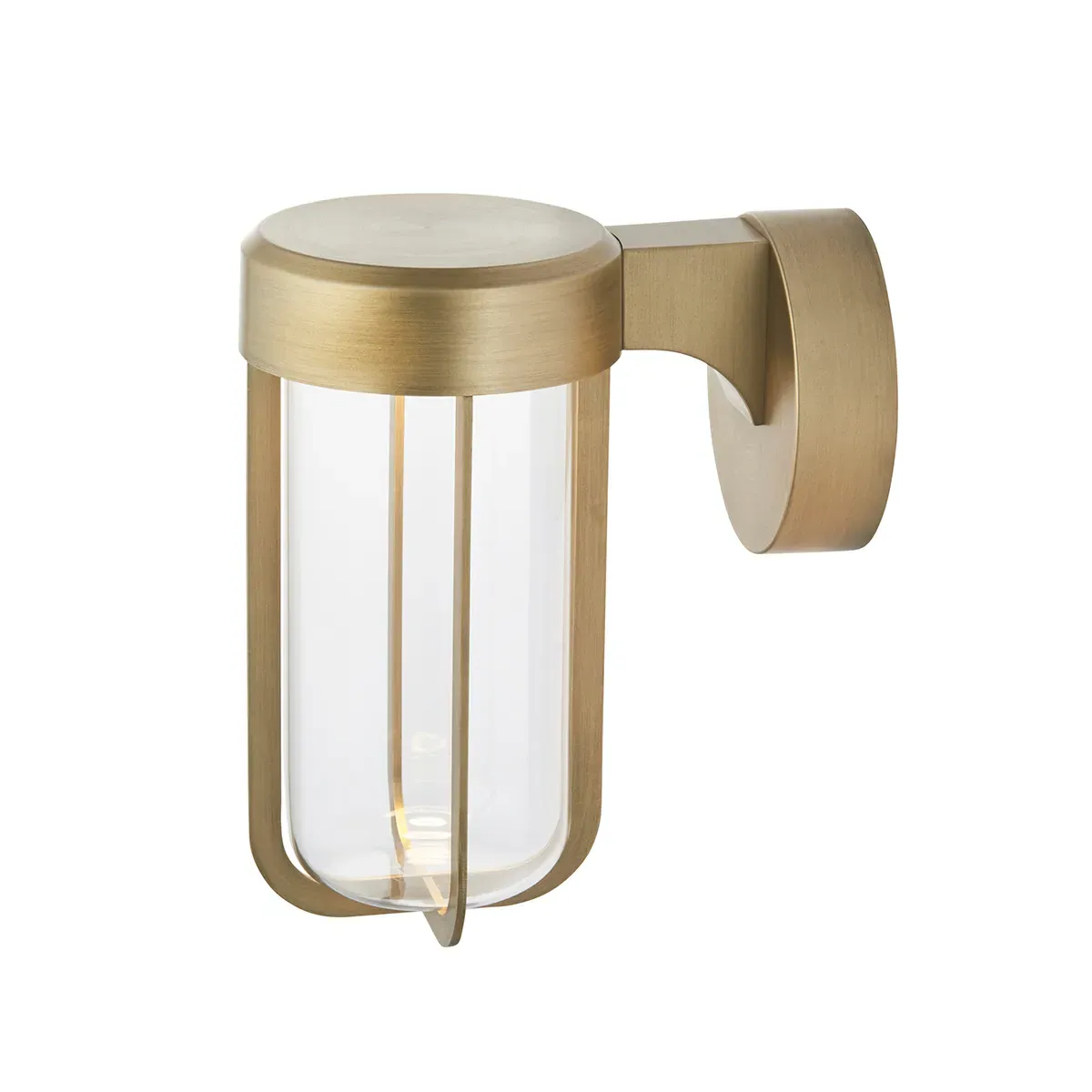 LED Industrial Wall Lamp - Gold, Metal