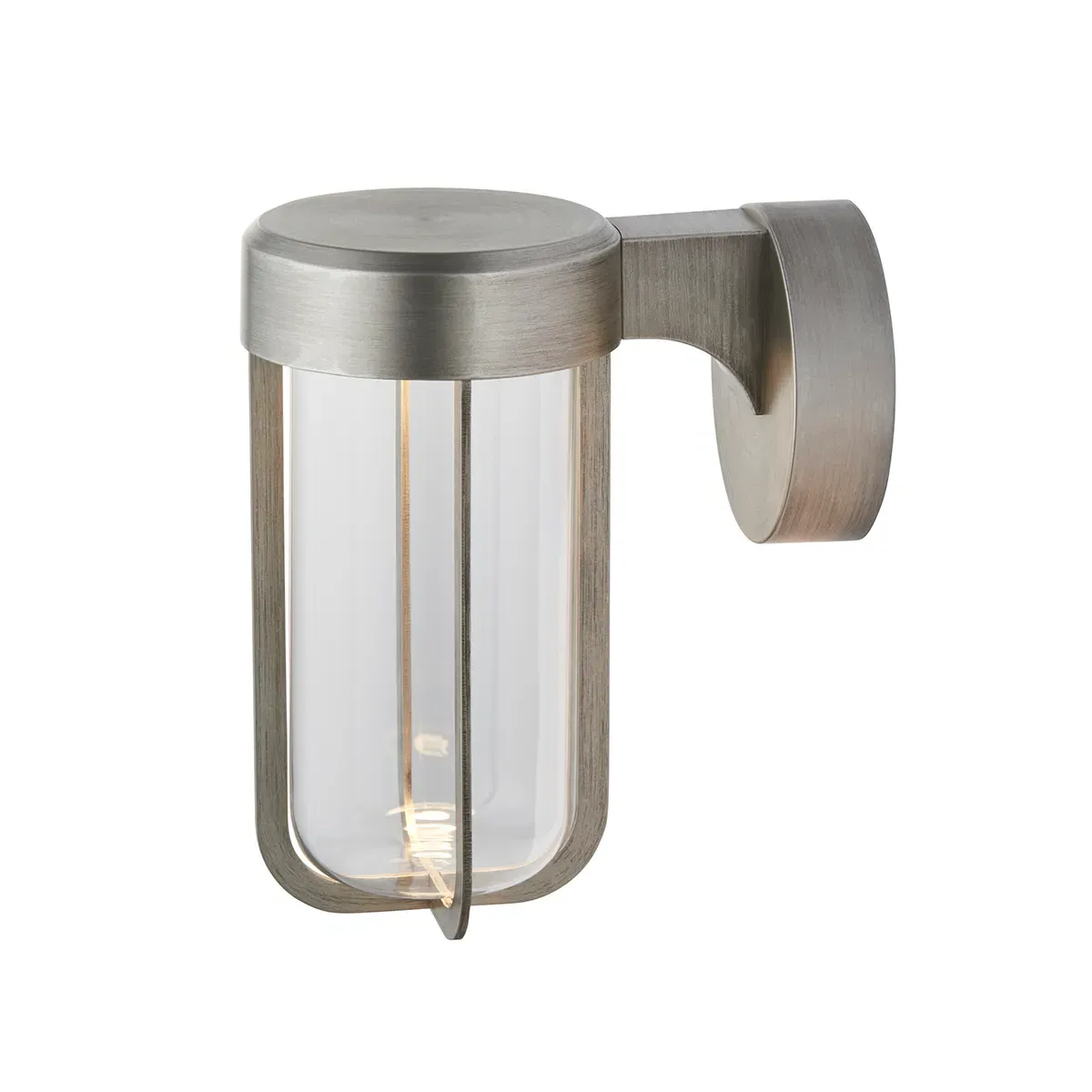 LED Industrial Wall Lamp - Silver, Metal