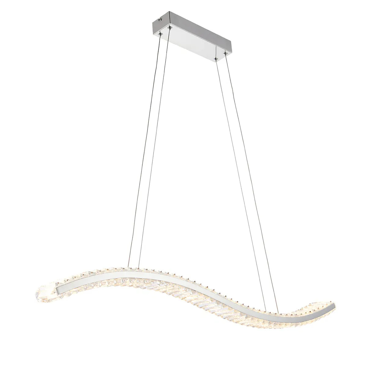 Linear Pendant Light - Clear, Crystal Glass image