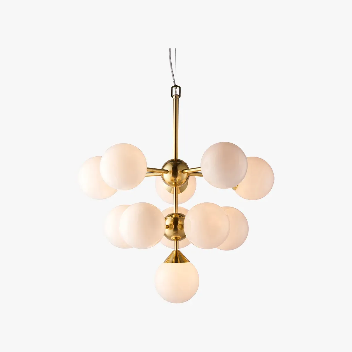Medium Ceiling Pendant Light - Gold, Glass