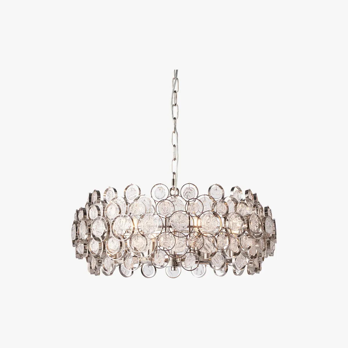 Medium Pendant Light - White, Handmade Glass