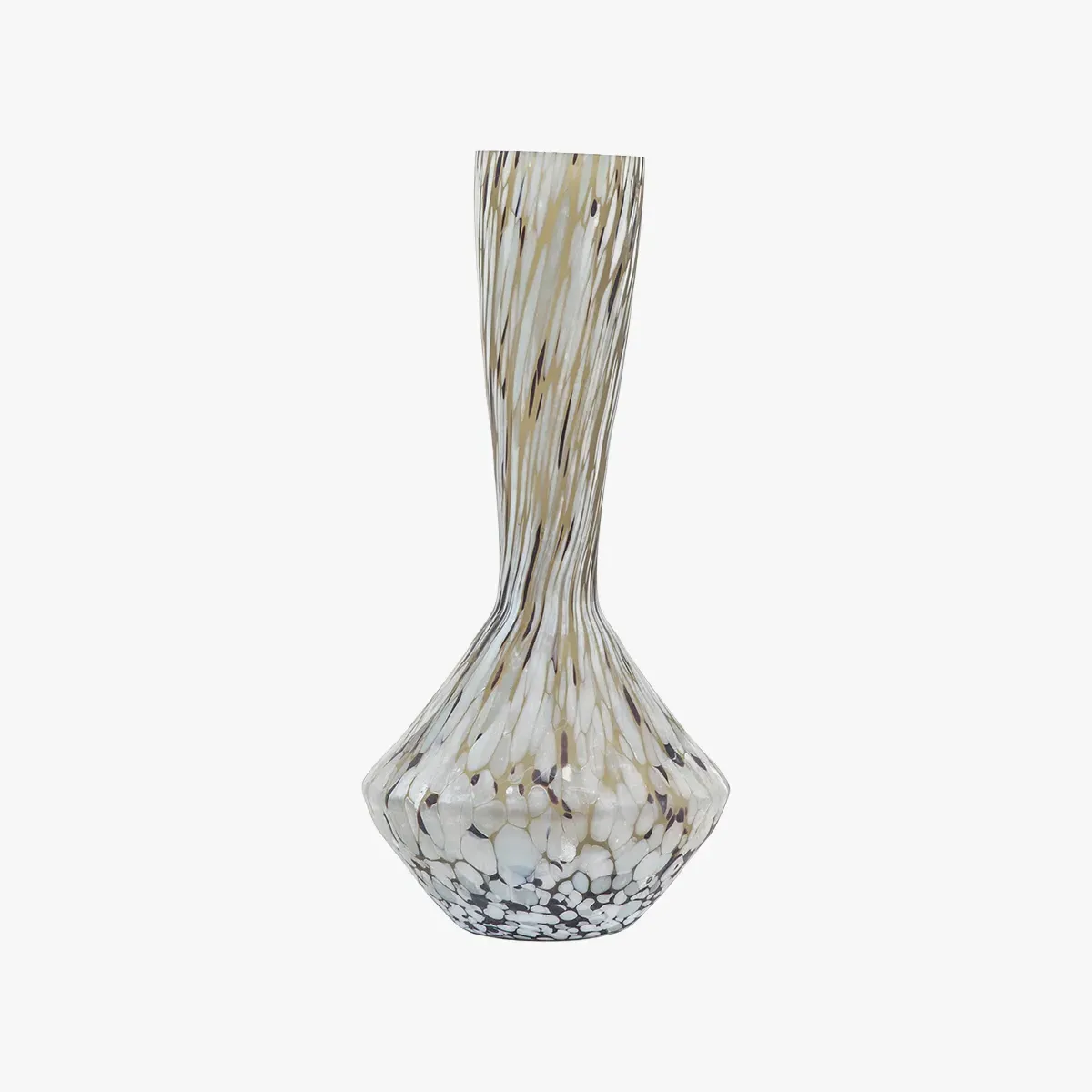 Medium Vase - Mottled Brown, Glass image
