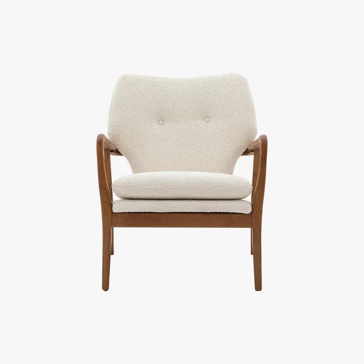Mid-Century Armchair - Cream image