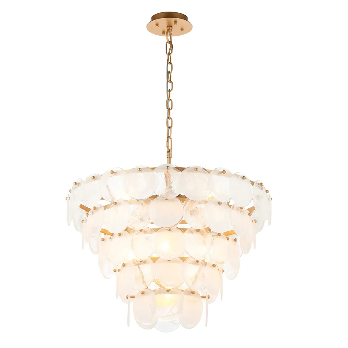 Multi-Layered Pendant Light - Opal, Textured image