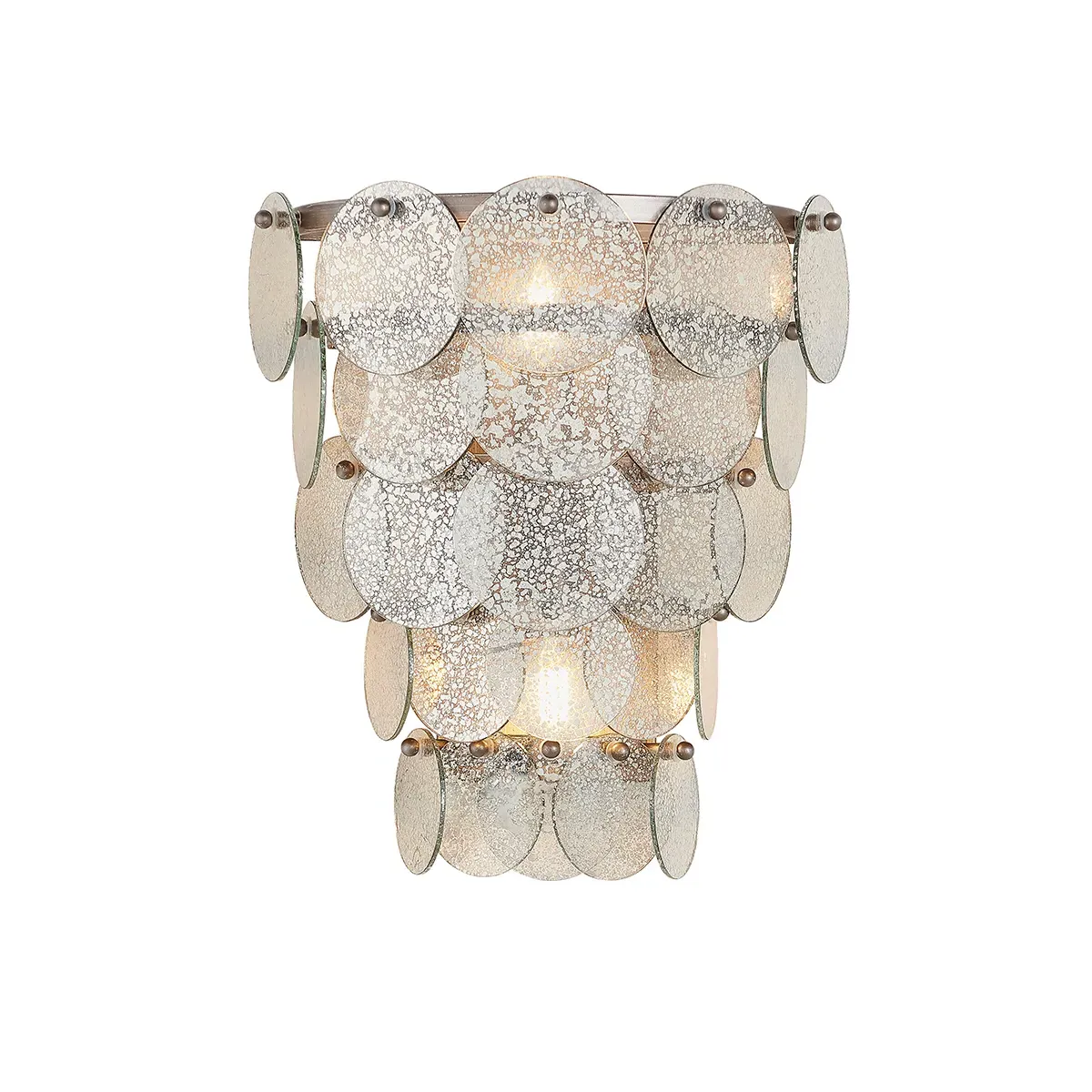 Multi-Layered Wall Light - Metallic, Textured image