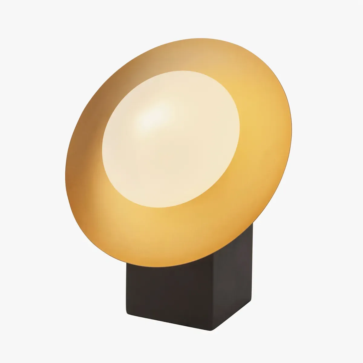 Opal Pebble Table Lamp - Gold, Glass image