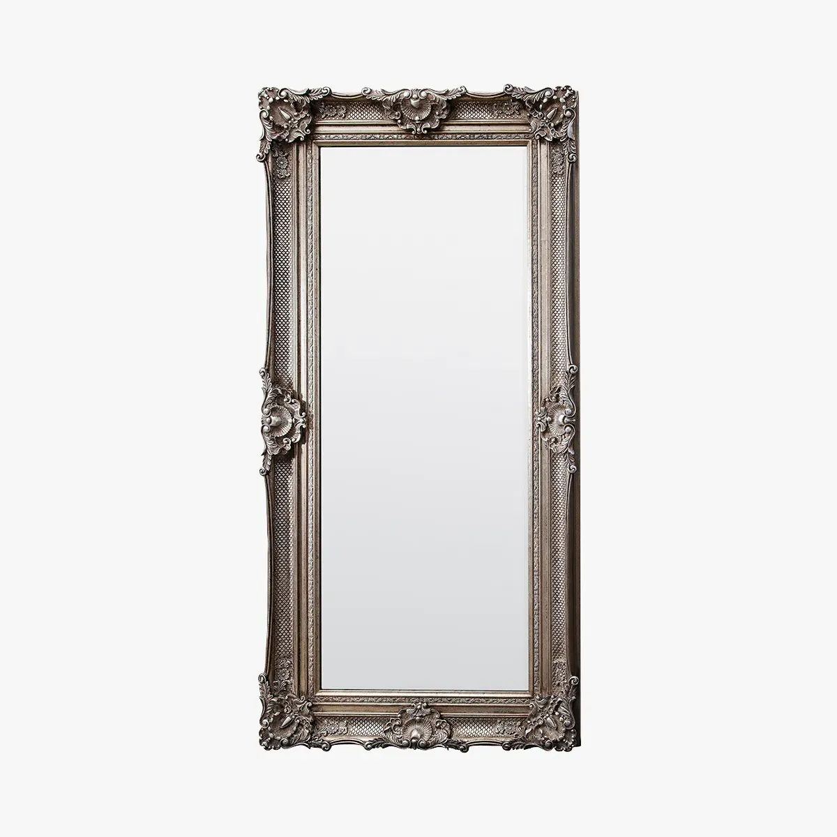Ornate Leaner Mirror - Silver image