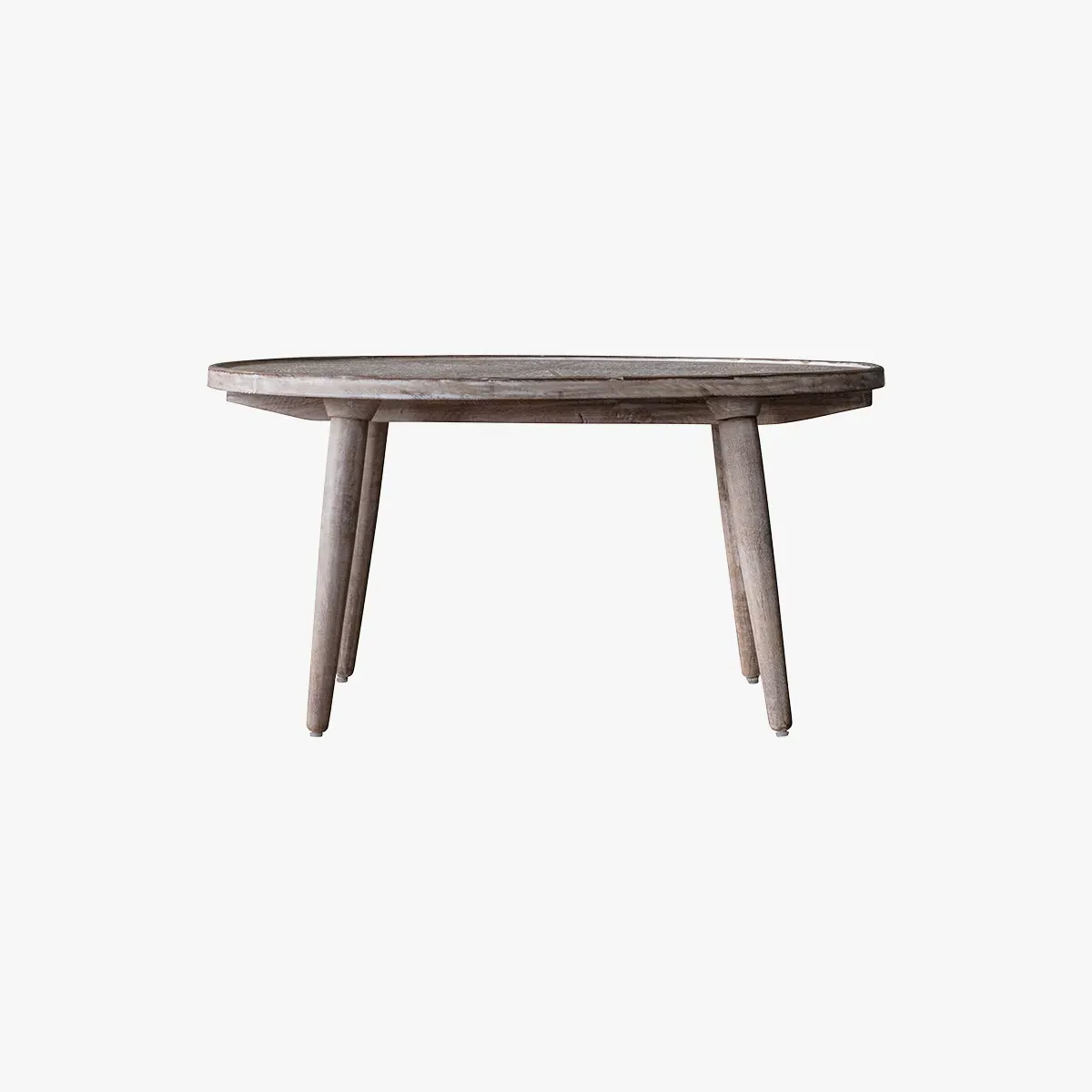 Patterned Coffee Table - White, Mango Wood image