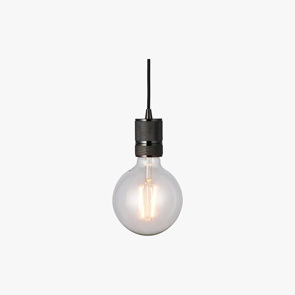 Pendant Light with Braided Cable - Grey, Steel image