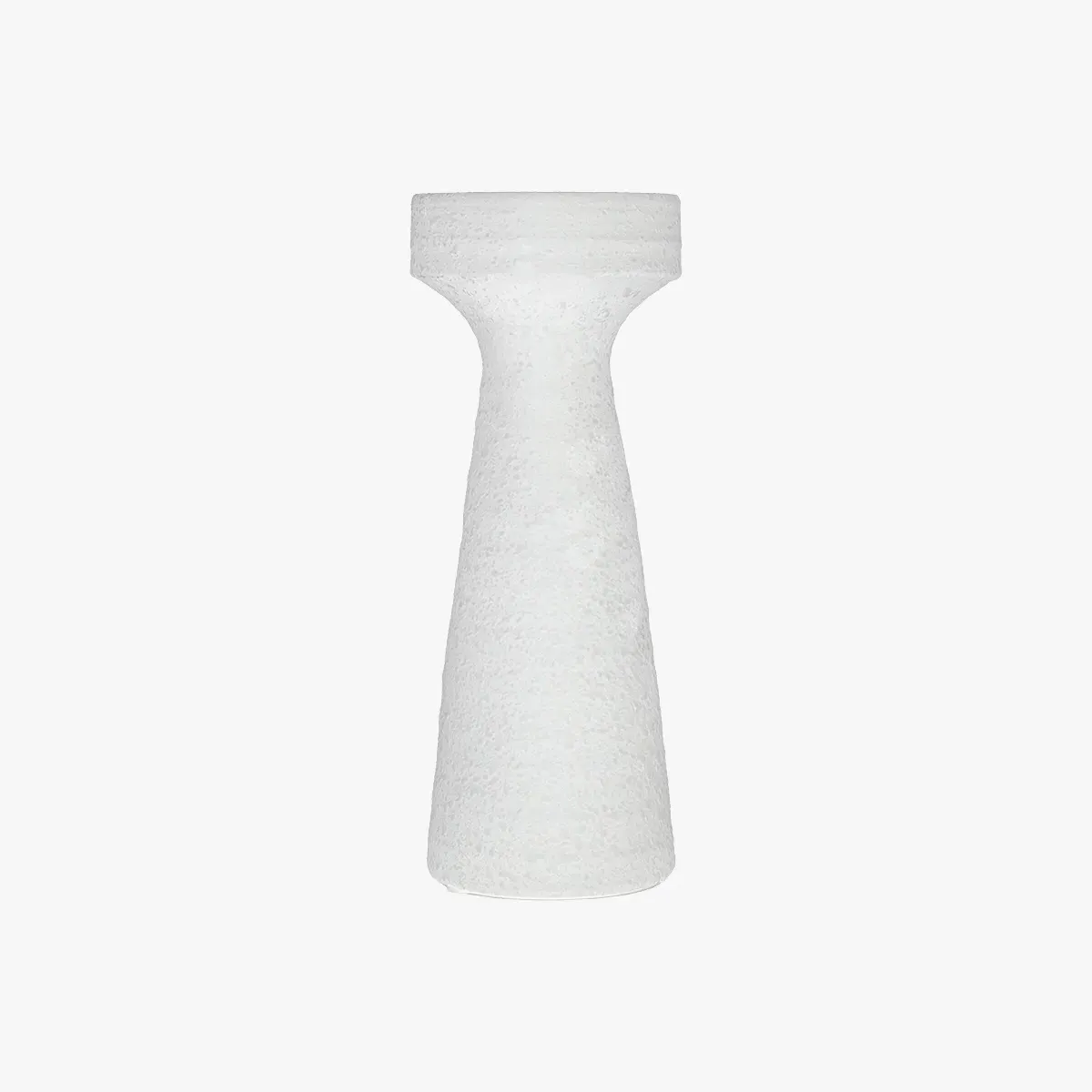 Pillar Candleholder - White, Ceramic