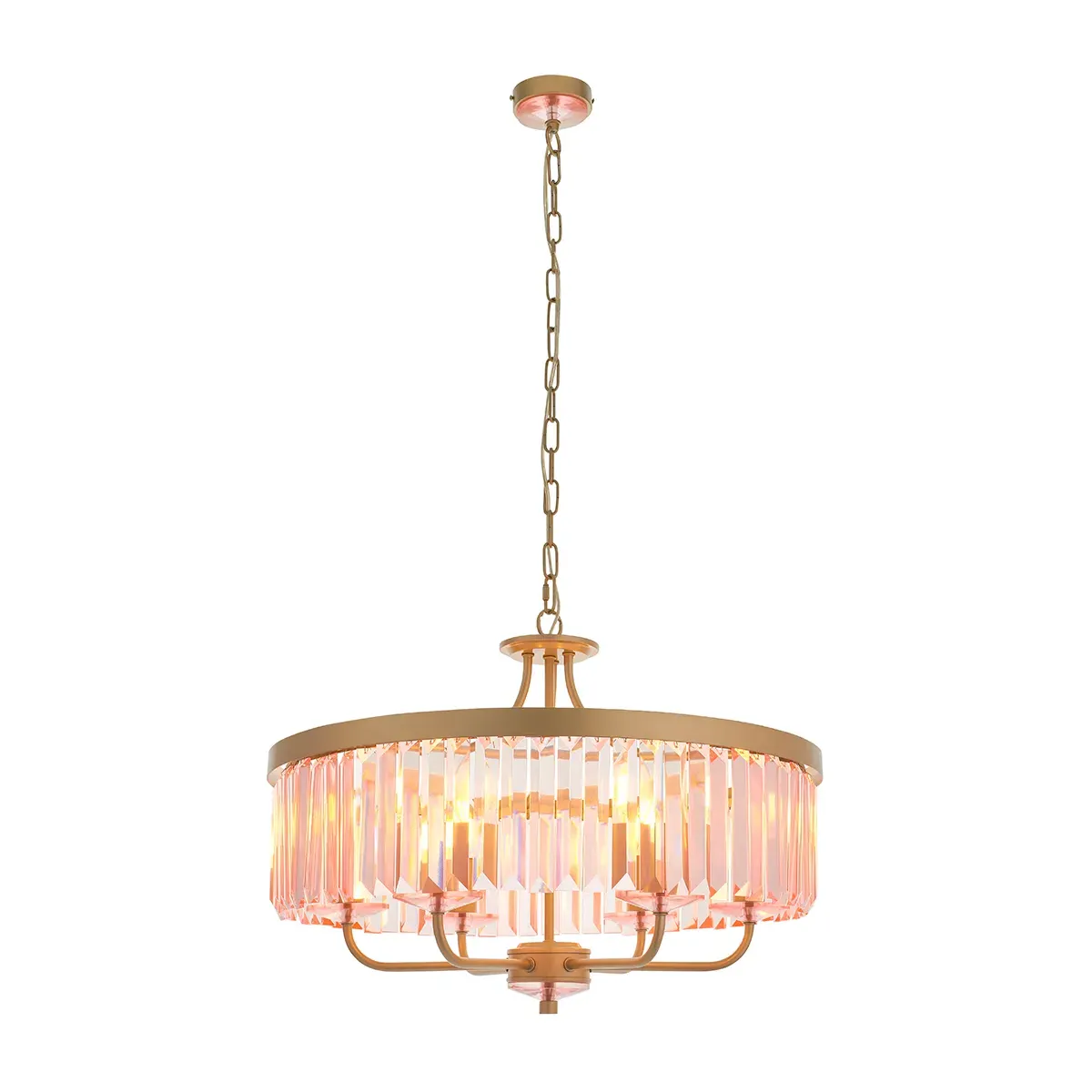 Princess Chandelier - Blush, Glass