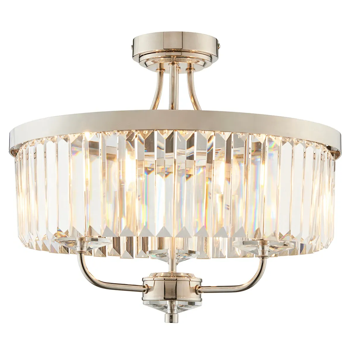 Princess Semi Flush Light - Clear, Glass image