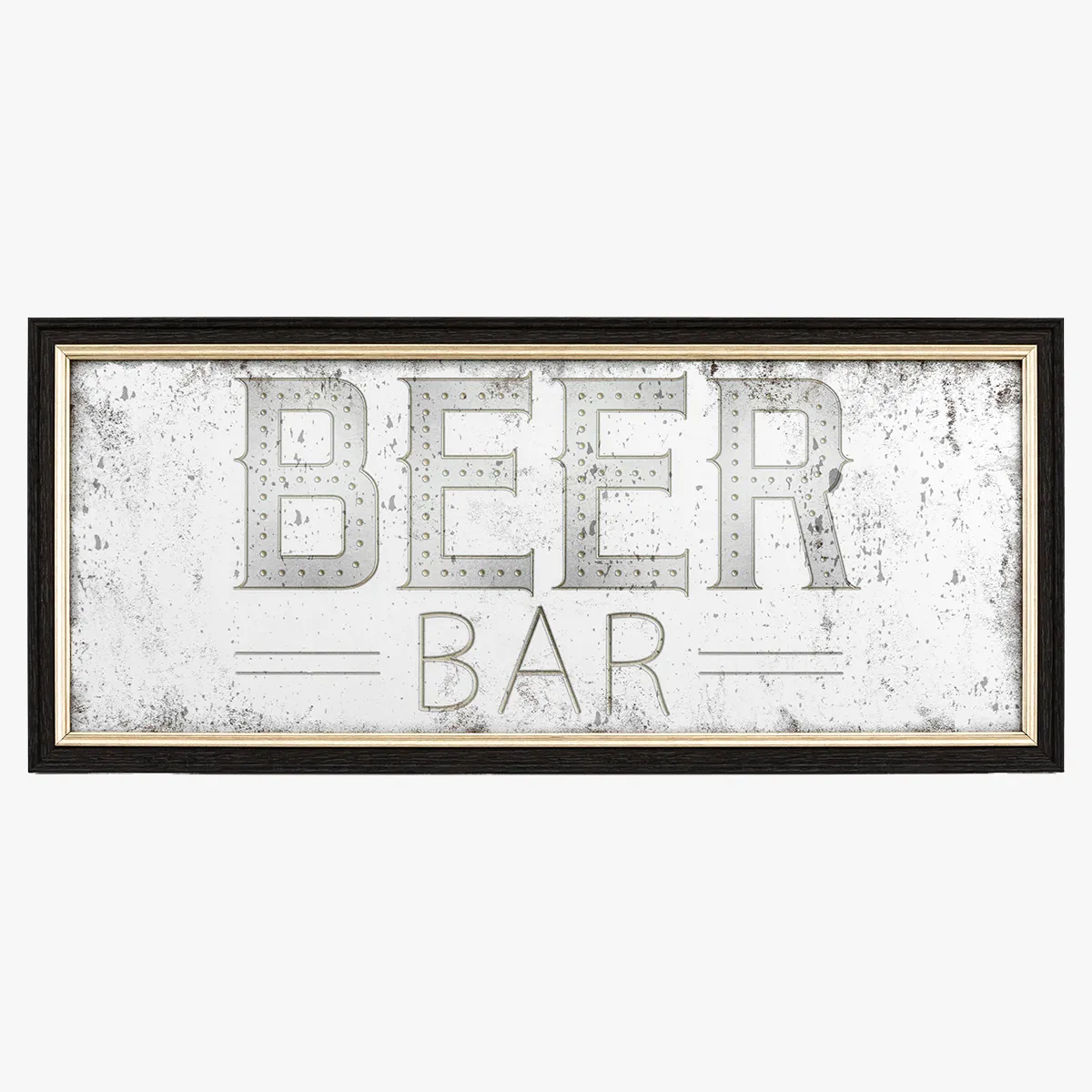 Retro Beer Mirror - Distressed Finish image