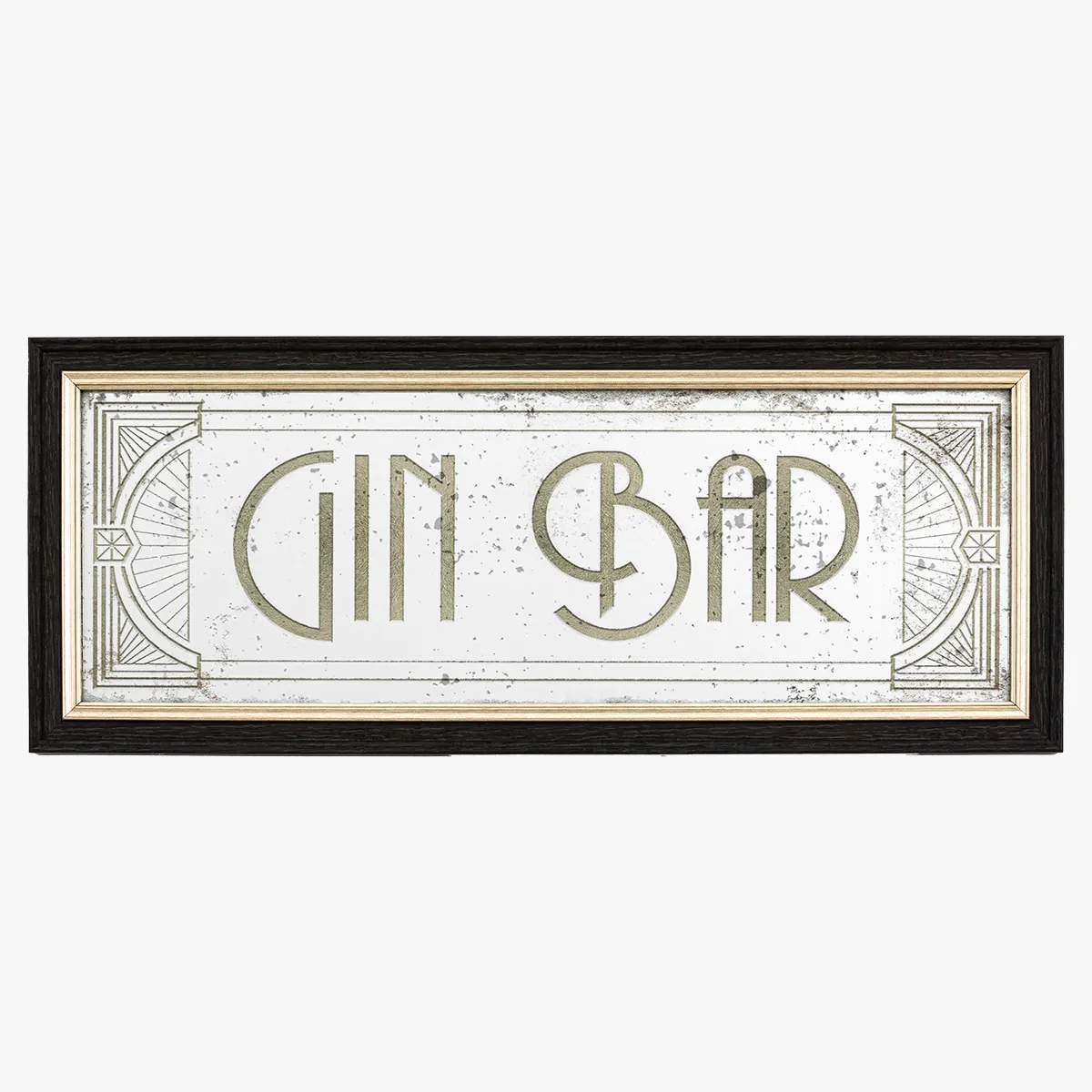 Retro Wall Mirror - Distressed, Mirrored Glass
