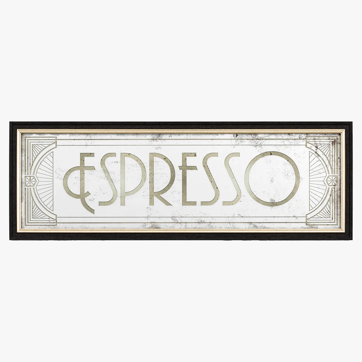 Retro Wall Mirror - Espresso image