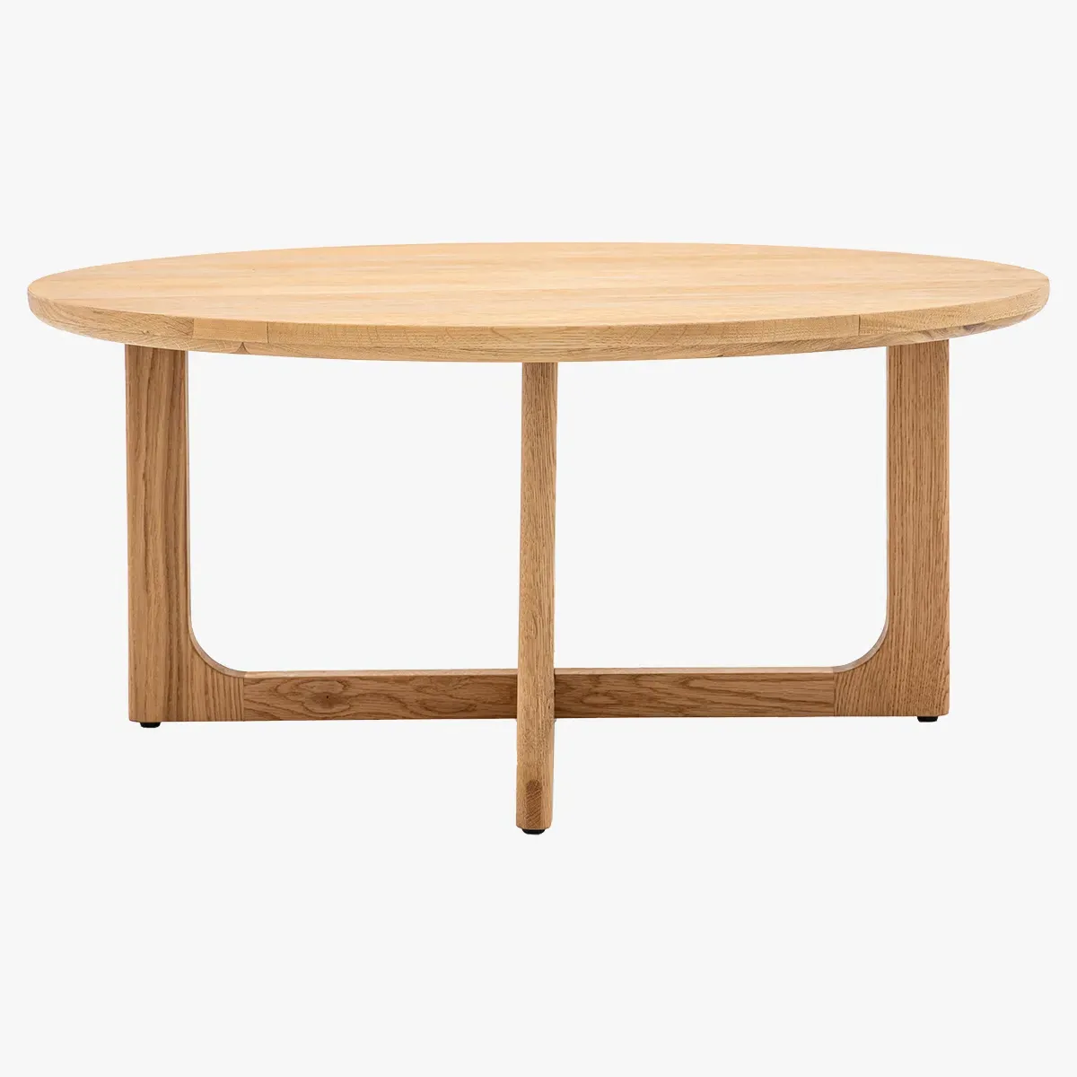 Round Coffee Table - Natural, Oak Wood image