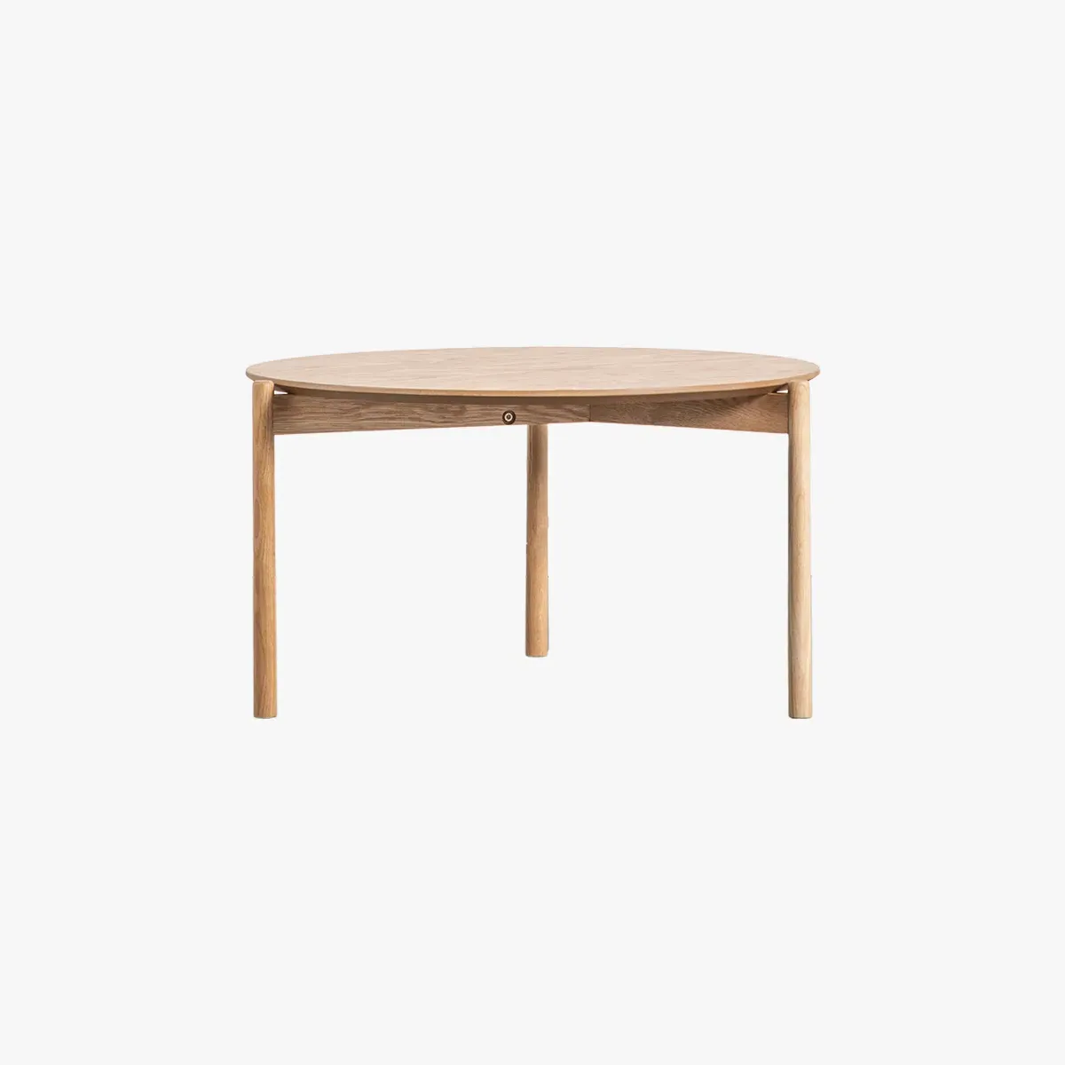 Round Coffee Table - Oak, Solid Wood