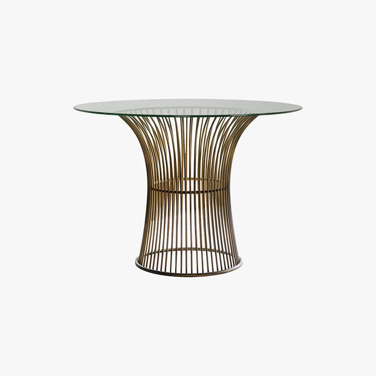 Round Dining Table - Bronze, Glass image