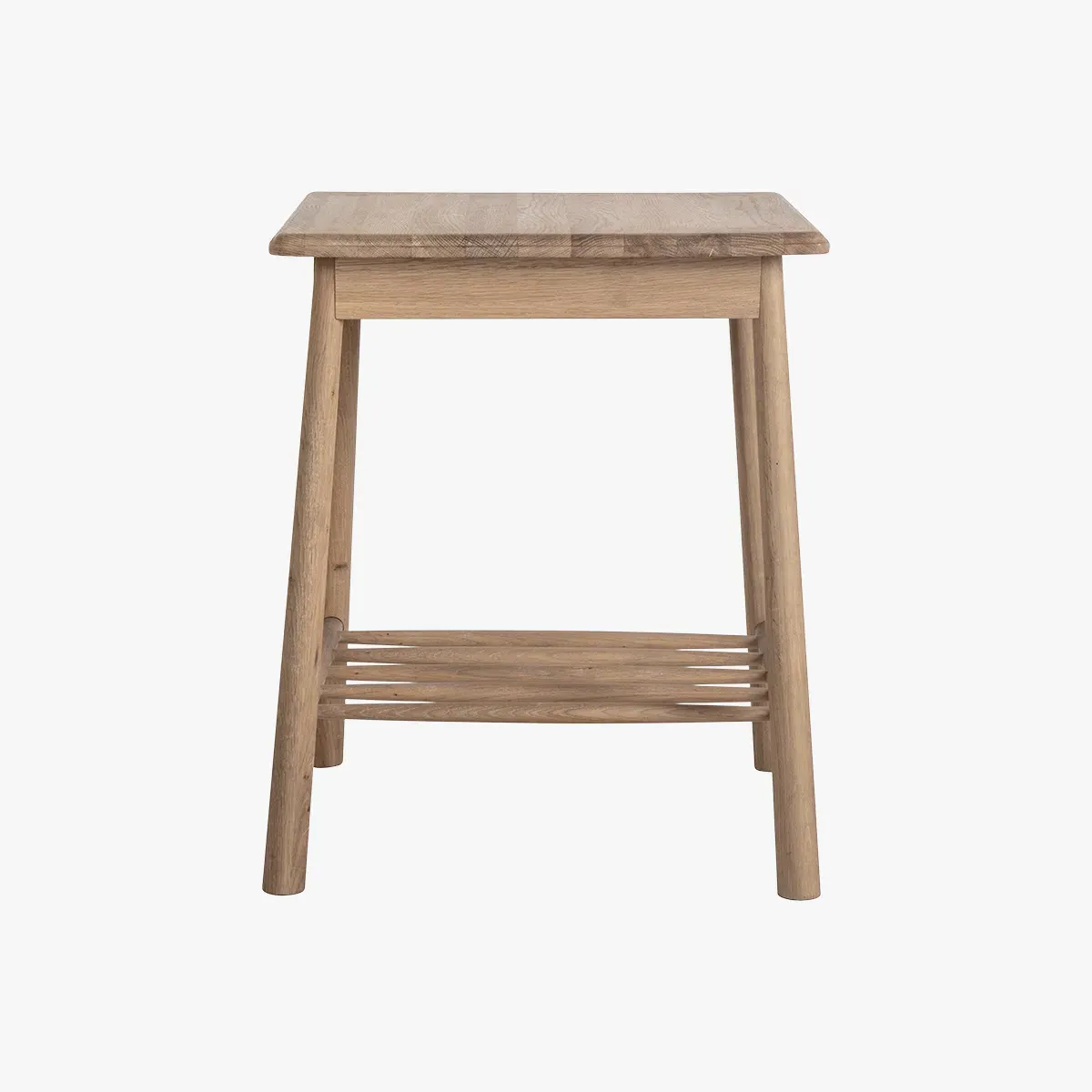 Round Side Table - Natural, Oak